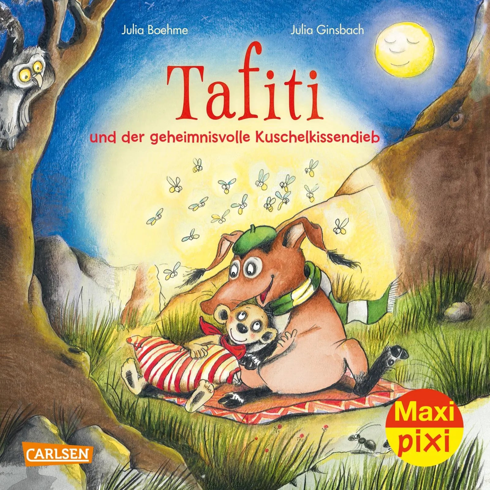 Buchcover von 'Maxi Pixi 380: Tafiti und der geheimnisvolle Kuschelkissendieb' - Taschenbuch von Julia Boehme