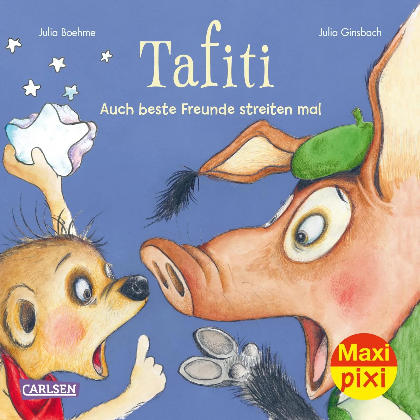 Buchcover von 'Maxi Pixi 381: Tafiti: Auch beste Freunde streiten mal' - Taschenbuch von Julia Boehme