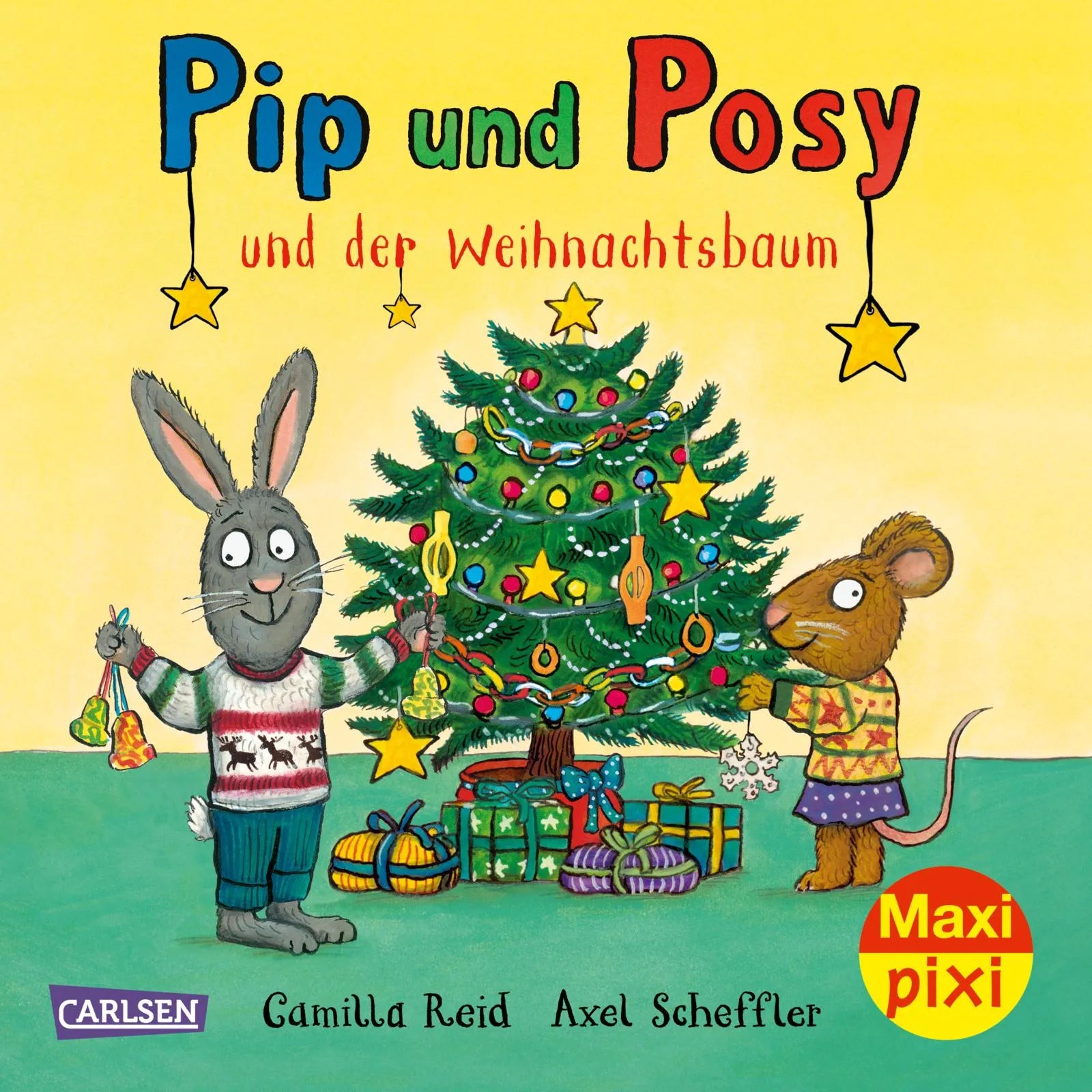 Buchcover von 'Maxi Pixi 419: Pip und Posy und der Weihnachtsbaum' - Taschenbuch von Axel Scheffler