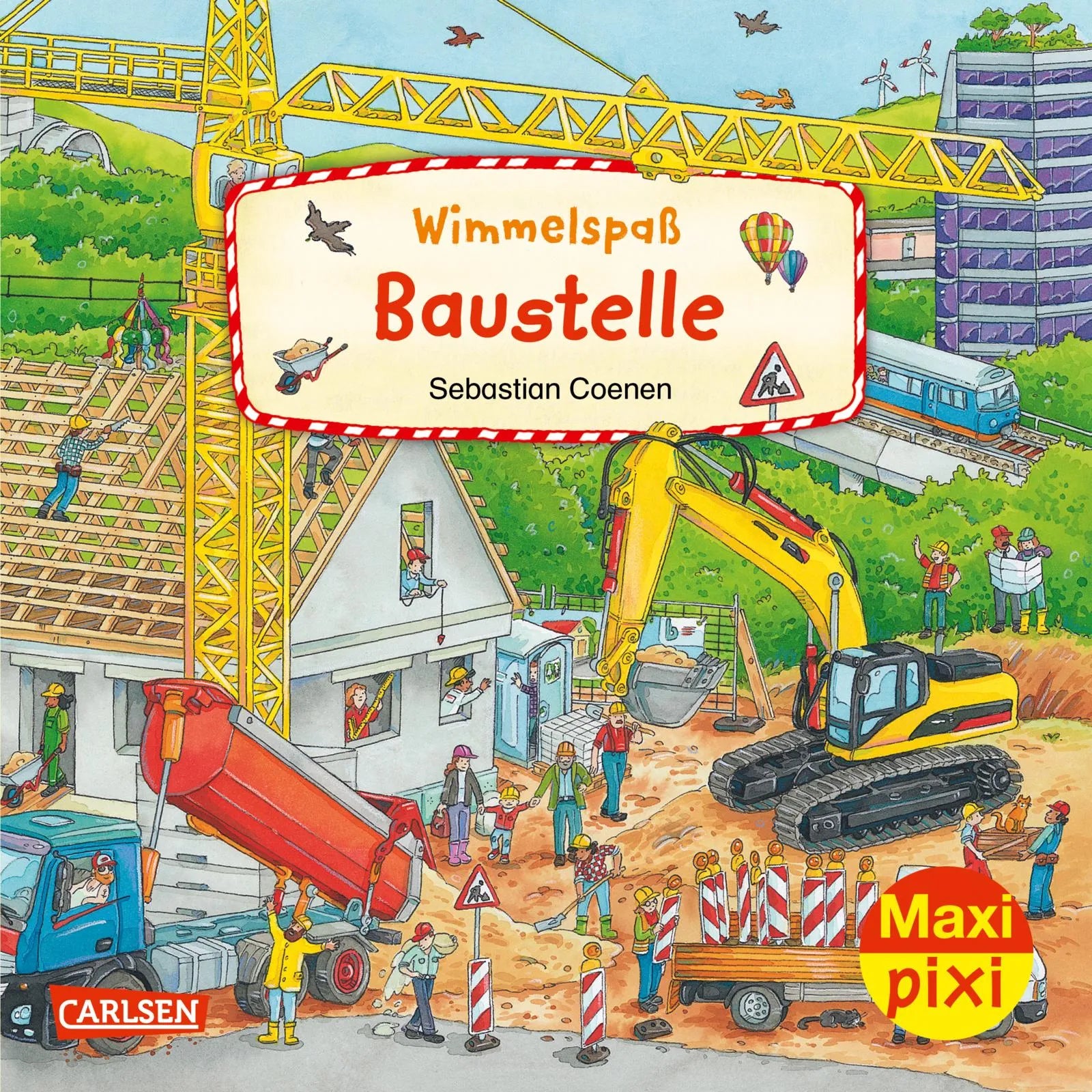 Buchcover von 'Maxi Pixi 424: Wimmelspaß Baustelle' - Taschenbuch von Christina Braun