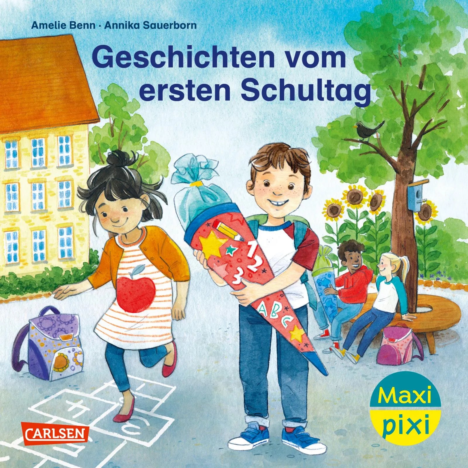 Buchcover von 'Maxi Pixi 438: Geschichten vom ersten Schultag' - Taschenbuch von Amelie Benn