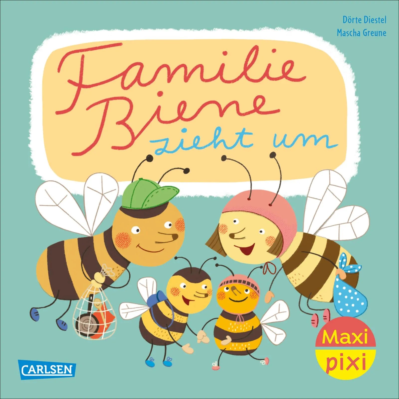 Buchcover von 'Maxi Pixi 446: Familie Biene zieht um' - Taschenbuch von Dörte Diestel