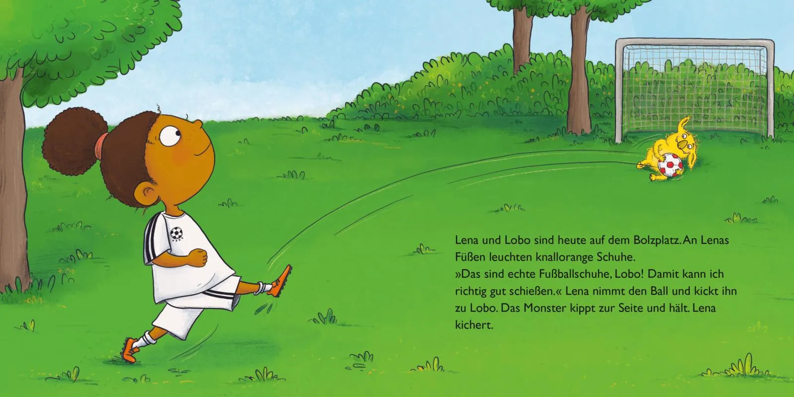 Produktansicht: Maxi Pixi 450: Lena und Lobo: Das Fußballspiel (Taschenbuch)