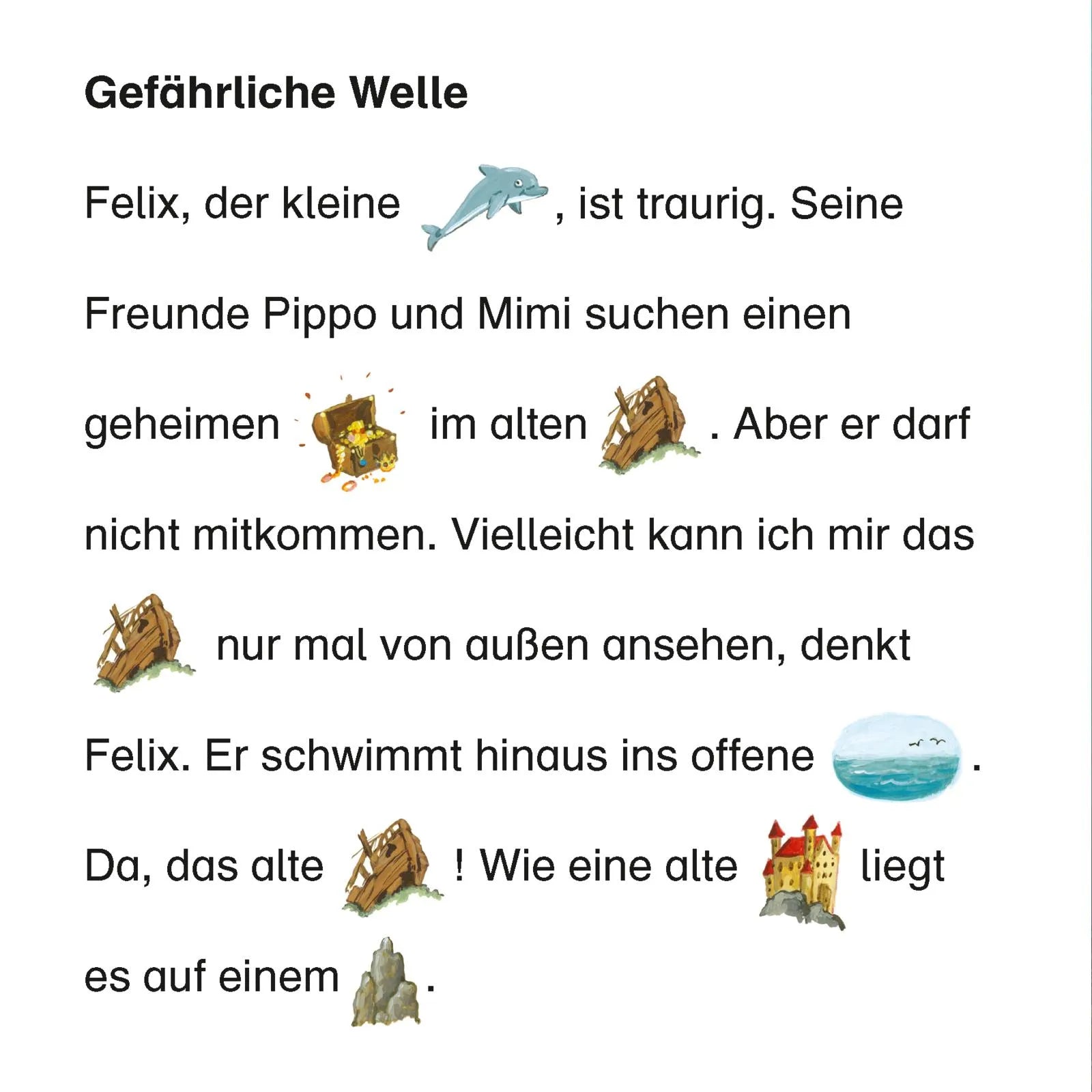 Abbildung von 'Maxi Pixi 469: Der kleine Delfin auf Schatzsuche'