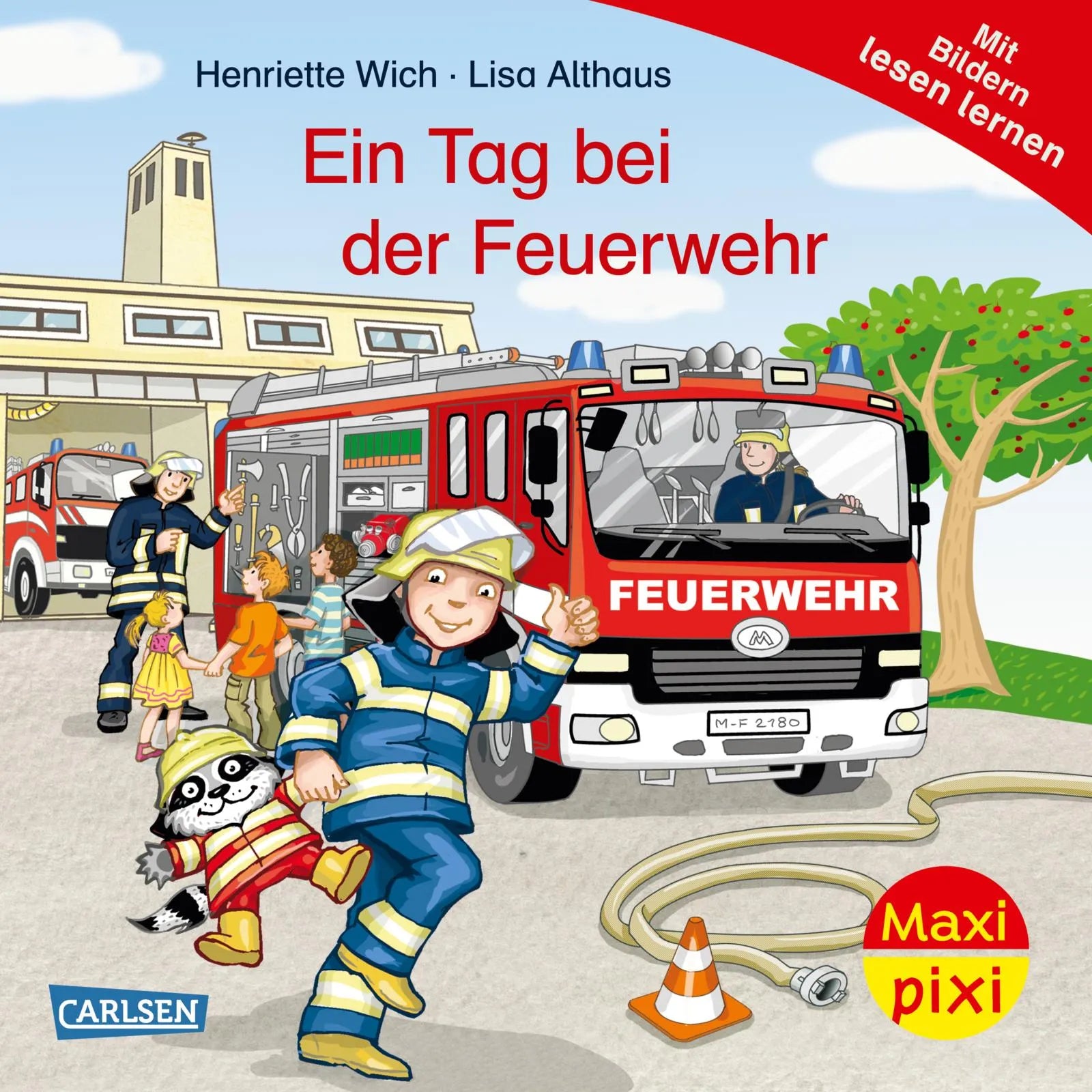Buchcover von 'Maxi Pixi 471: Ein Tag bei der Feuerwehr' - Taschenbuch von Henriette Wich