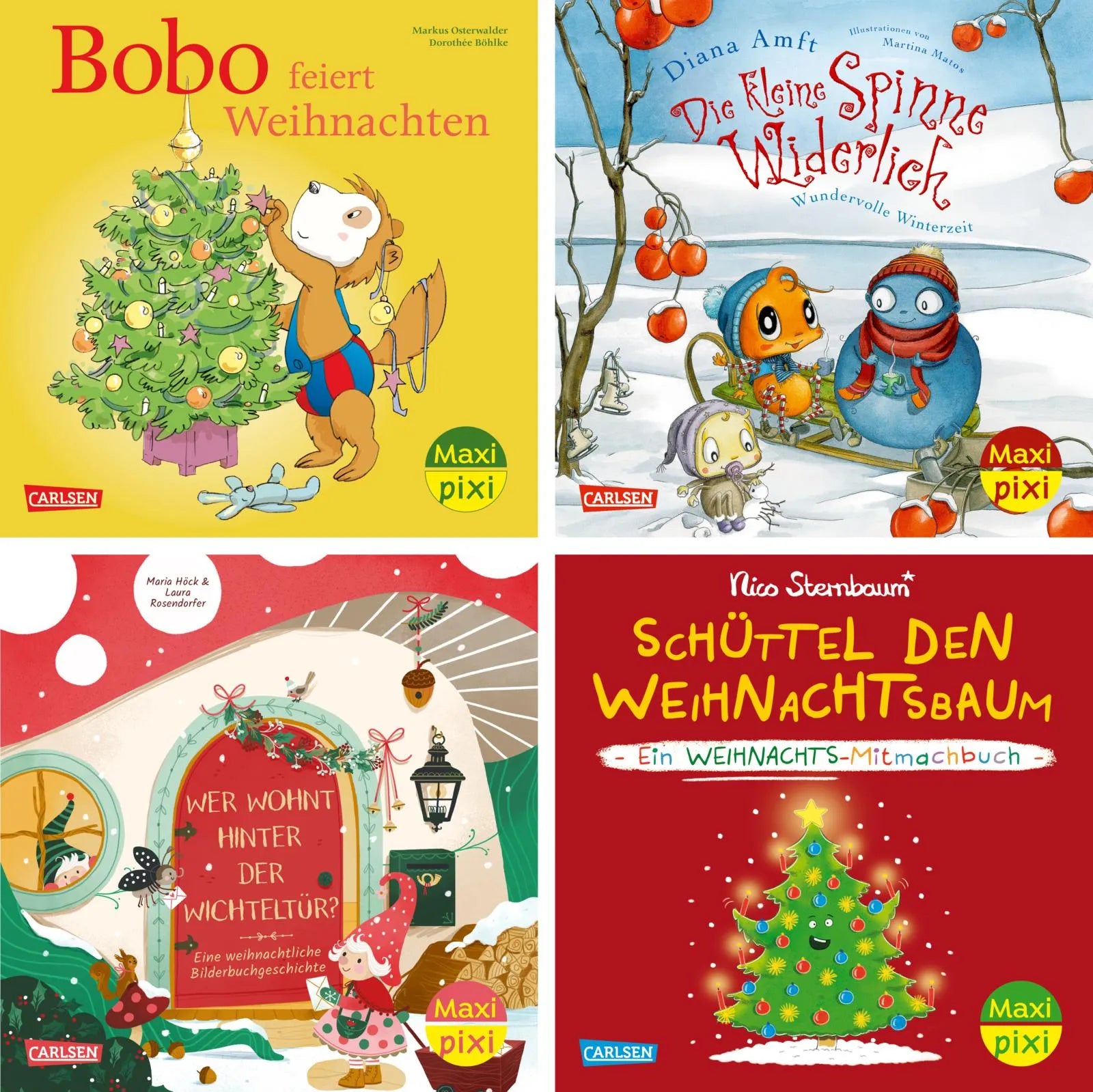 Cover: Maxi-Pixi-4er-Set 128: Winter, Wichtel, Weihnachtszeit (Buch) von Diverse