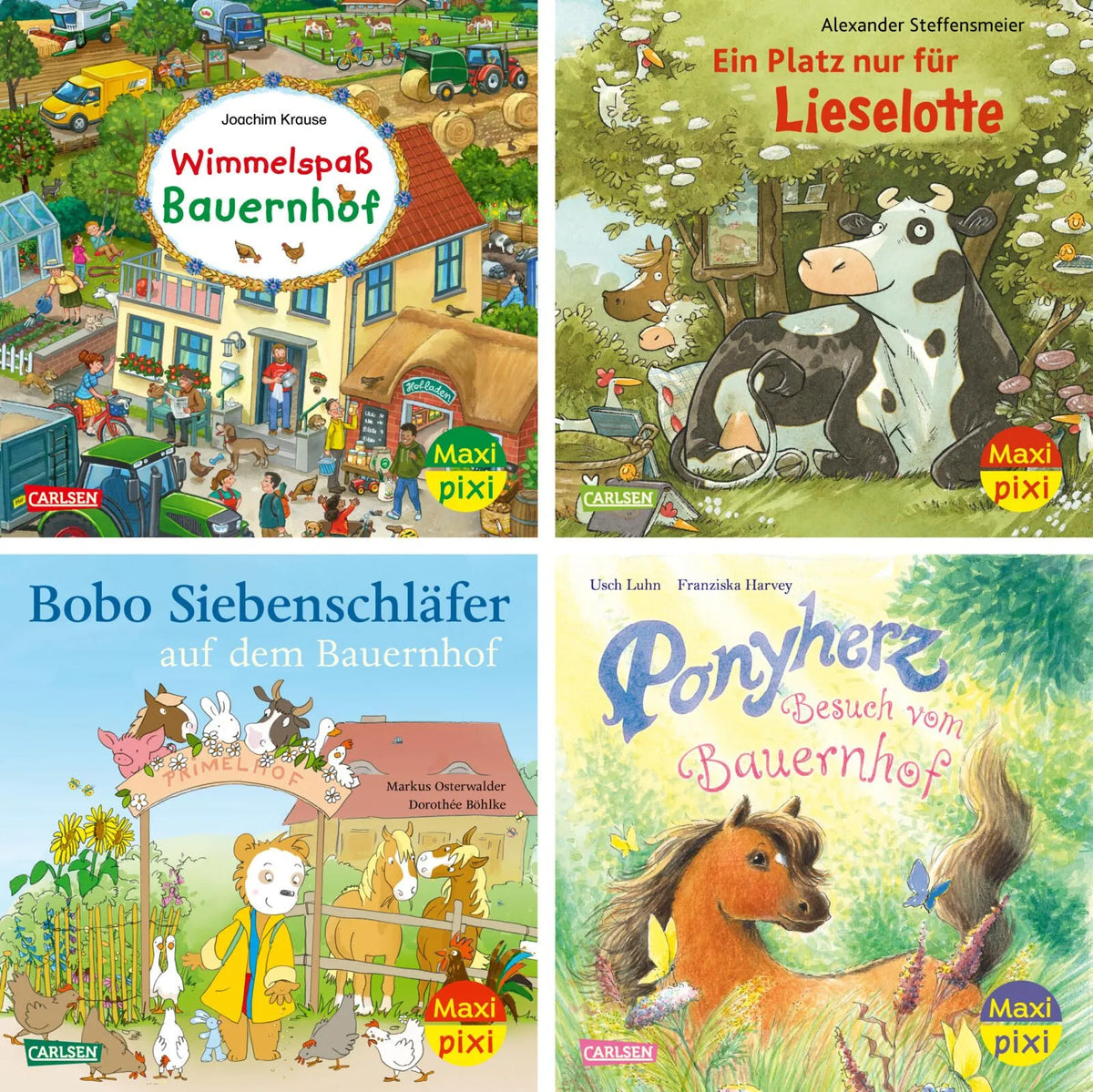 Cover: Maxi-Pixi-4er-Set 135: Auf dem Bauernhof (Buch) von Diverse