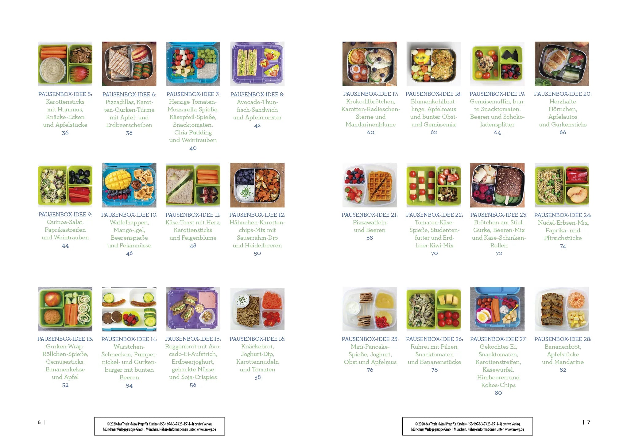 Innenansicht von 'Meal Prep für Kinder' - Taschenbuch
