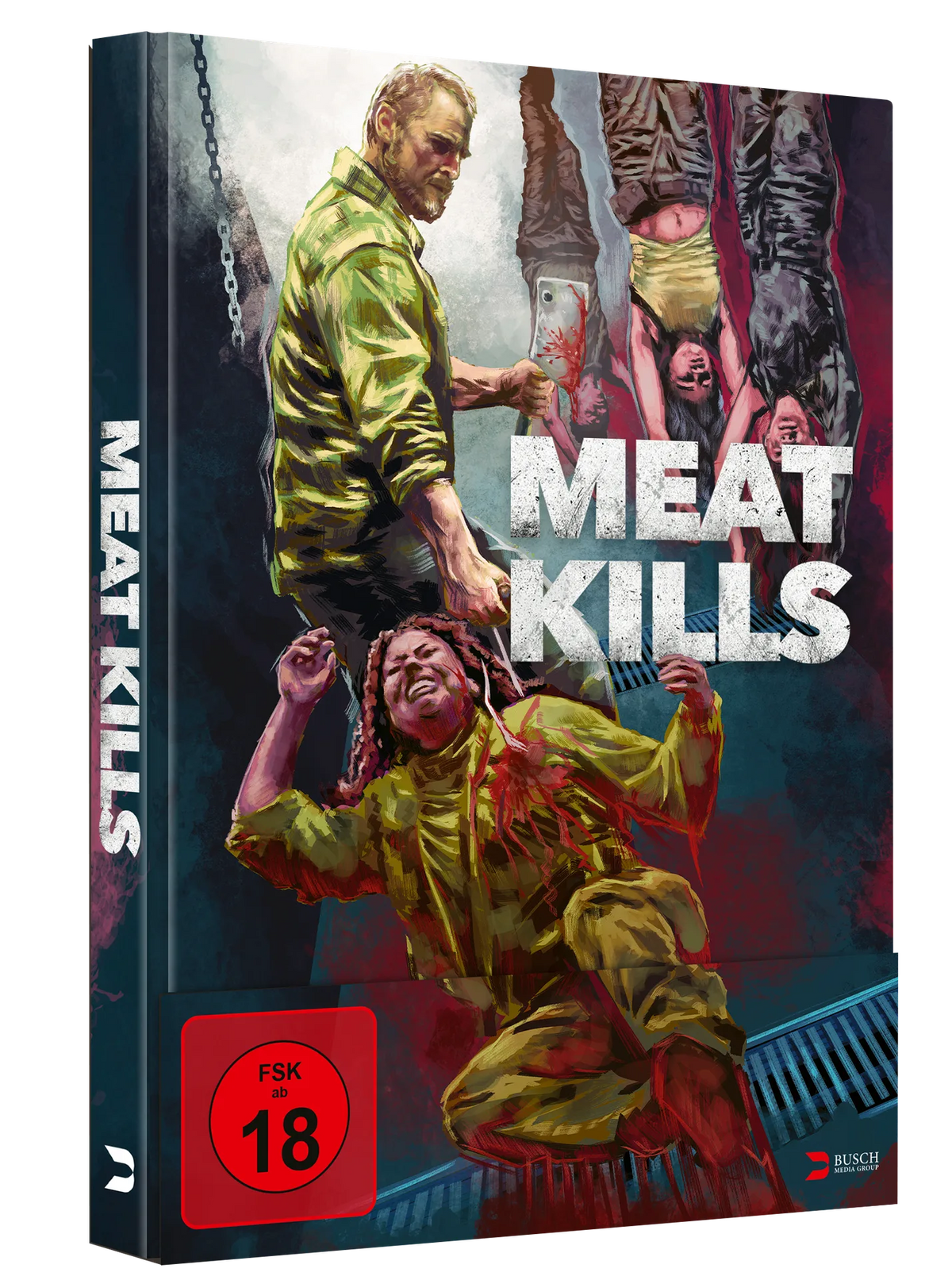 Produktansicht 1 von Meat Kills (uncut) - 2-Disc Limited Edition Mediabook (Blu-ray + DVD) - Cover B - Blu-ray – Mediabook