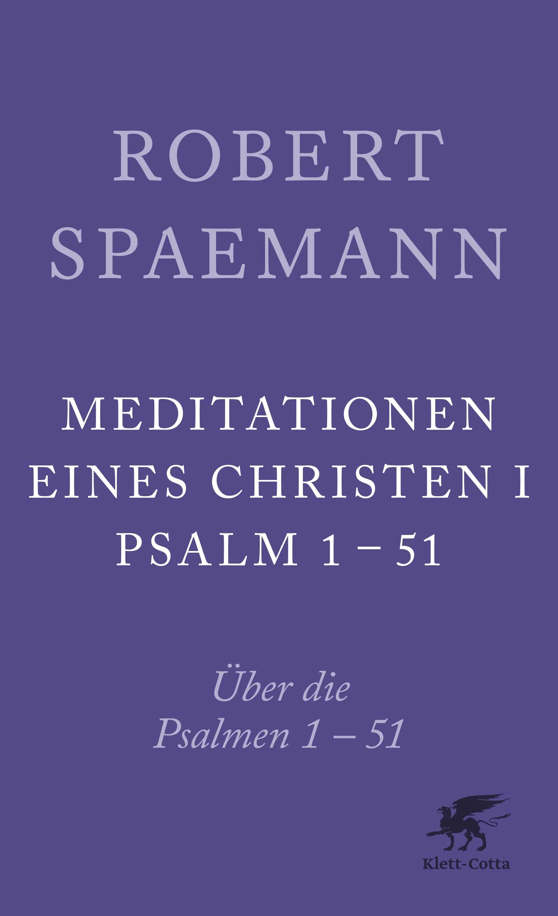 Buchcover von 'Meditationen eines Christen I' - Paperback von Robert Spaemann