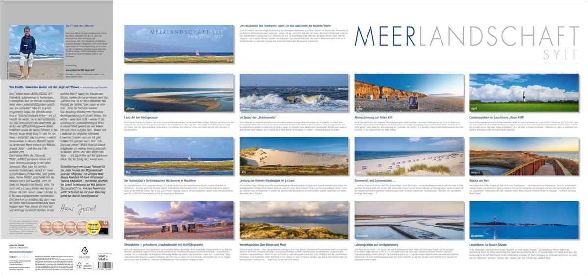 Meerlandschaft SYLT Kalender 2027 - Hans Jessel – Ansicht