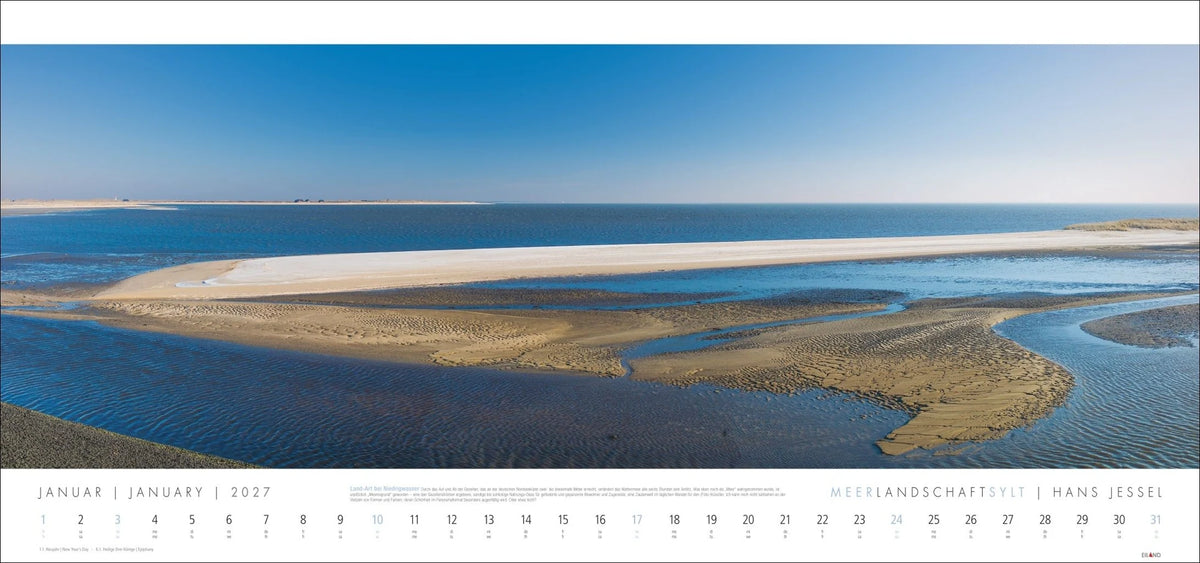 Meerlandschaft SYLT Kalender 2027 - Hans Jessel – Ansicht