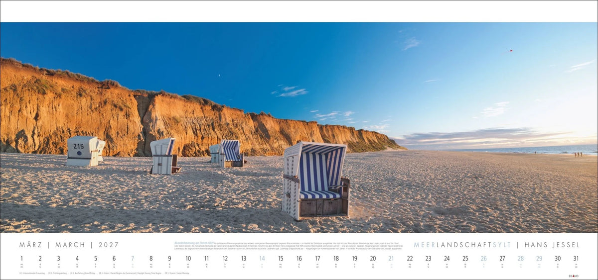 Meerlandschaft SYLT Kalender 2027 - Hans Jessel – Ansicht