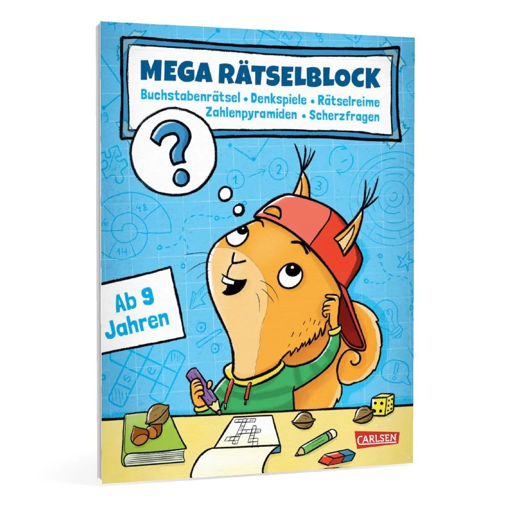 Jasmin Riter - Mega Rätselblock - Buchstabenrätsel, Denkspiele, Zahlenpyramiden, Rätselreime, Scherzfragen