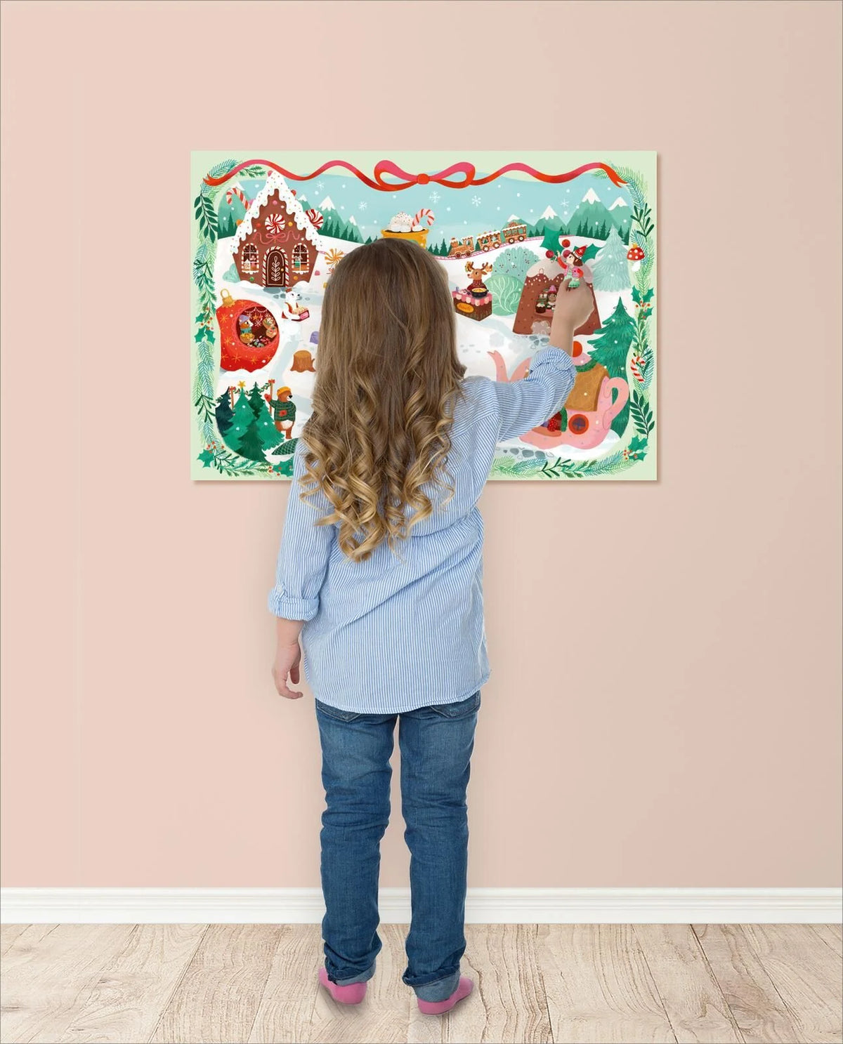 Mein Adventskalender mit Stickern – Im Winterwald – Ansicht