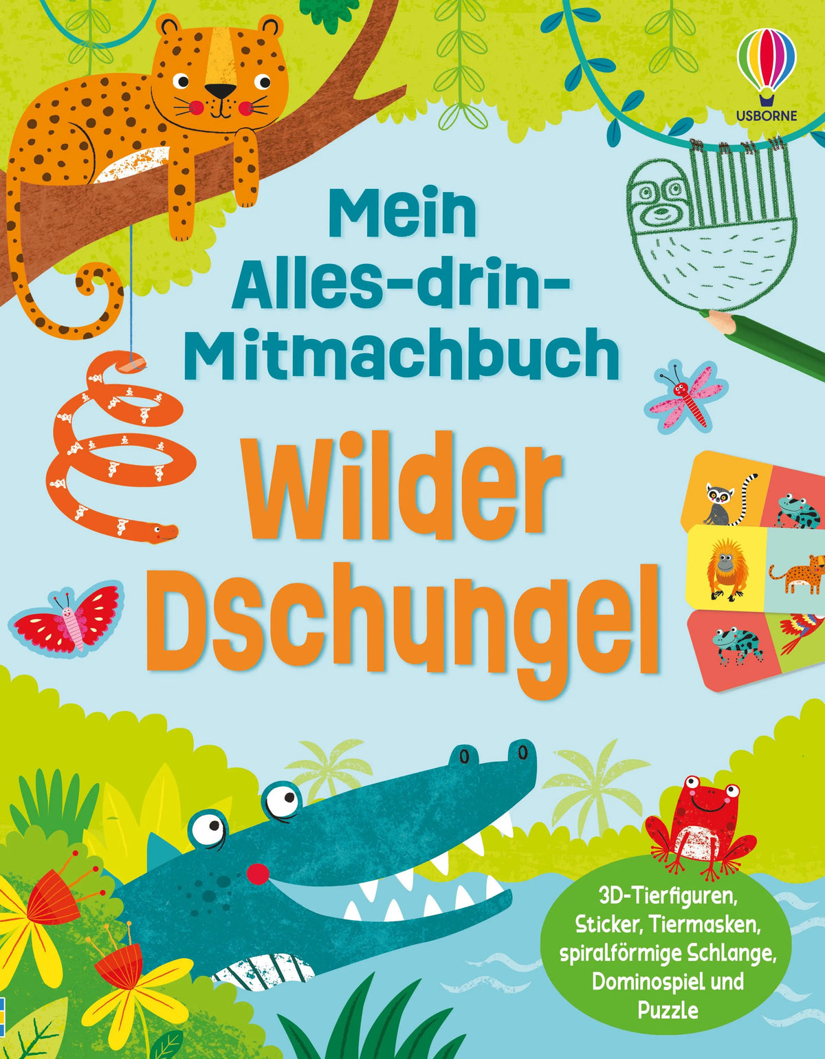 Cover: Mein Alles-drin-Mitmachbuch: Wilder Dschungel (Taschenbuch) von Kirsteen Robson
