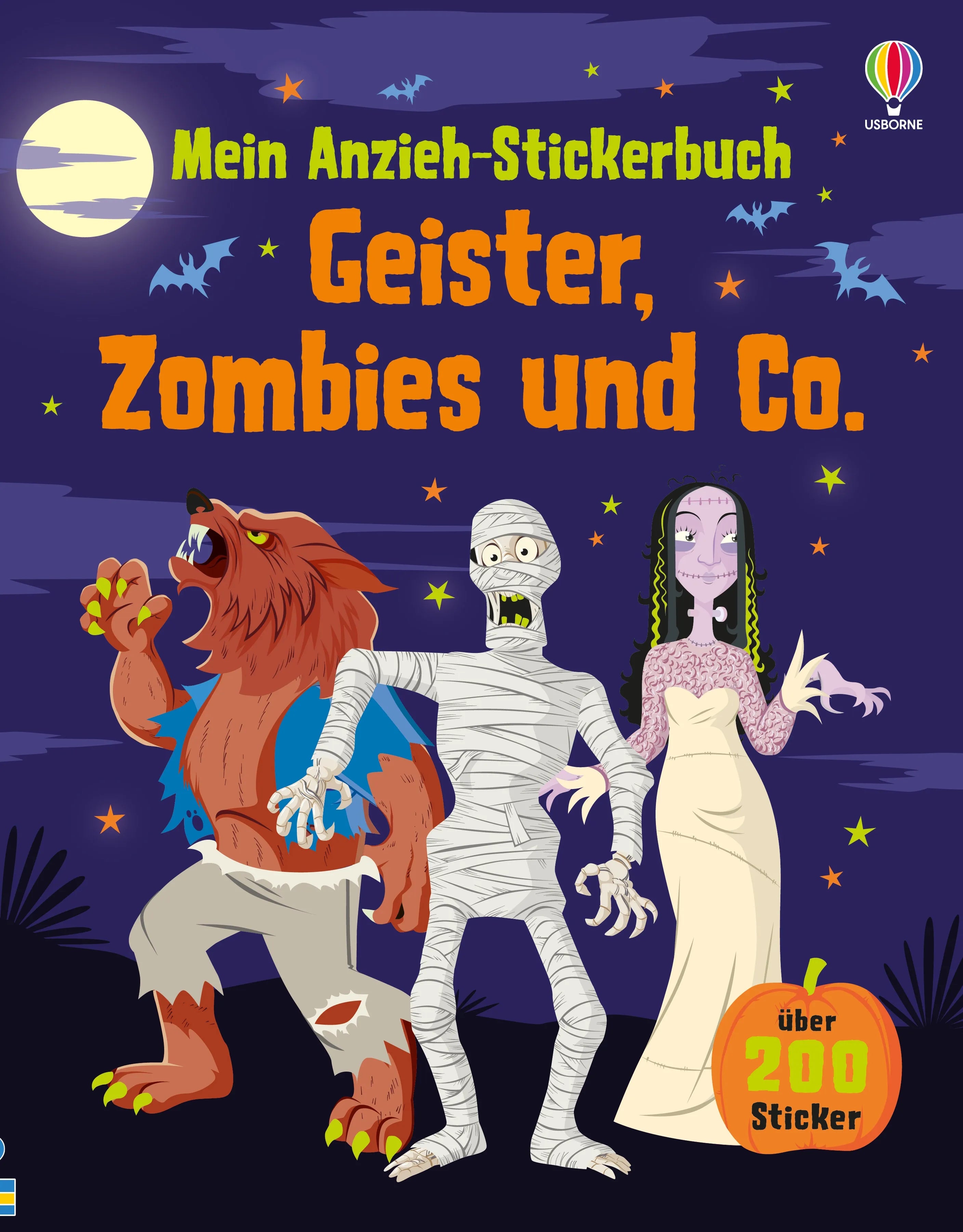 Cover: Mein Anzieh-Stickerbuch: Geister, Zombies und Co. (Taschenbuch) von Louie Stowell