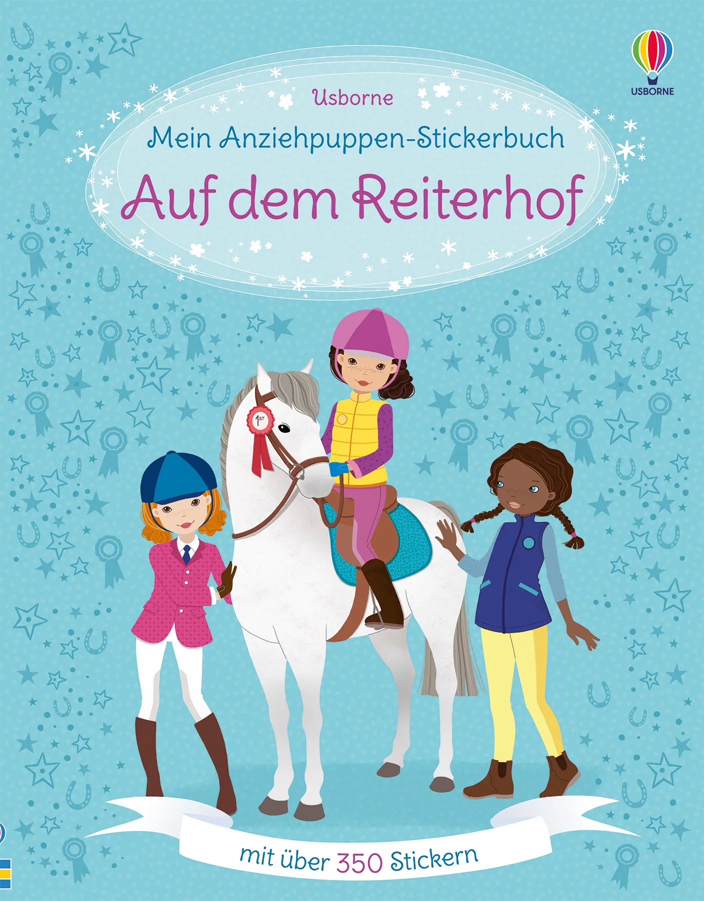 Buchcover von 'Mein Anziehpuppen-Stickerbuch: Auf dem Reiterhof' - Taschenbuch von Lucy Bowman