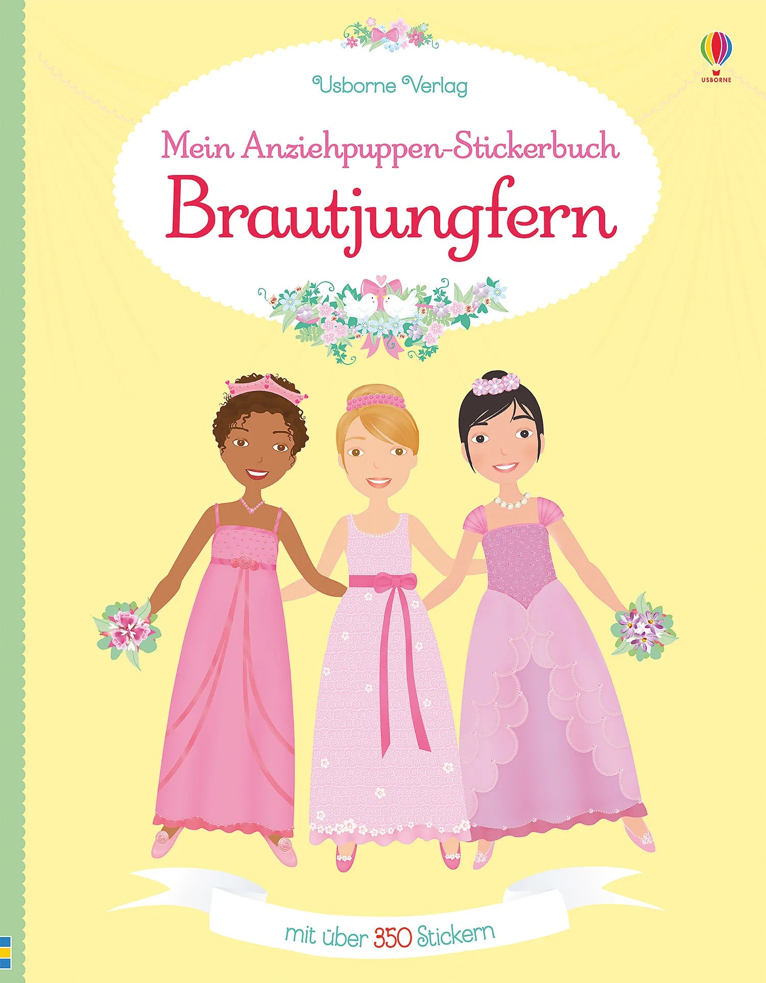 Buchcover von 'Mein Anziehpuppen-Stickerbuch: Brautjungfern' - Taschenbuch von Lucy Bowman