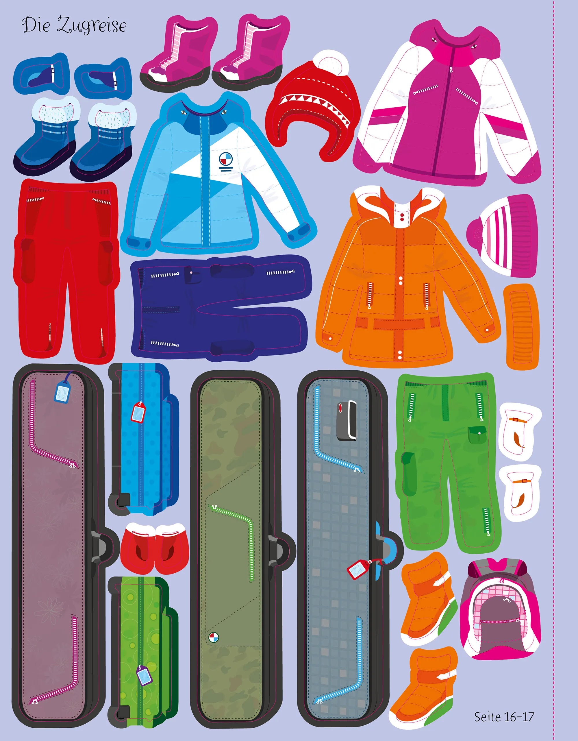 Produktansicht: Mein Anziehpuppen-Stickerbuch: Ferien (Taschenbuch)