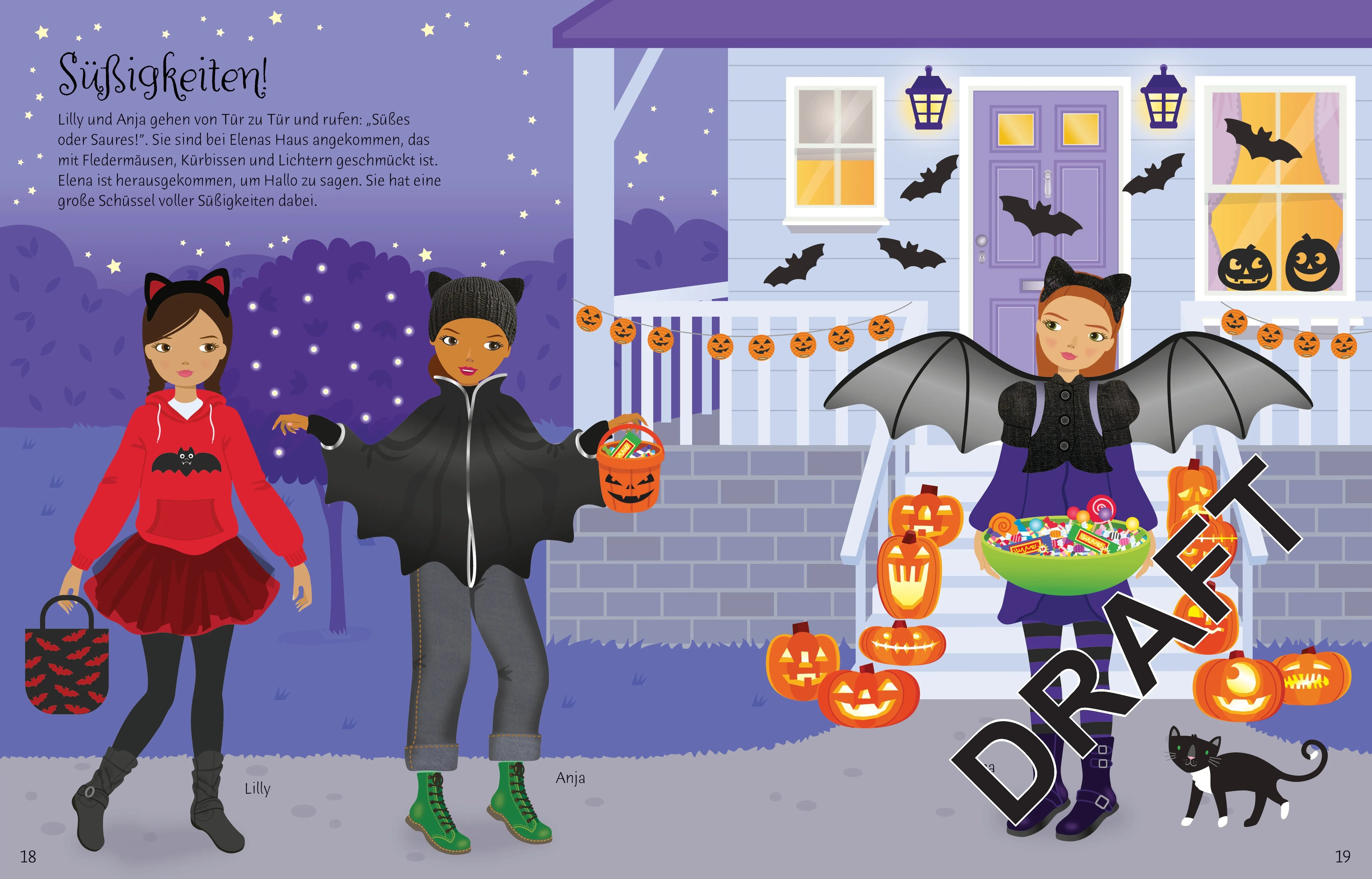 Produktansicht: Mein Anziehpuppen-Stickerbuch: Halloween (Taschenbuch)