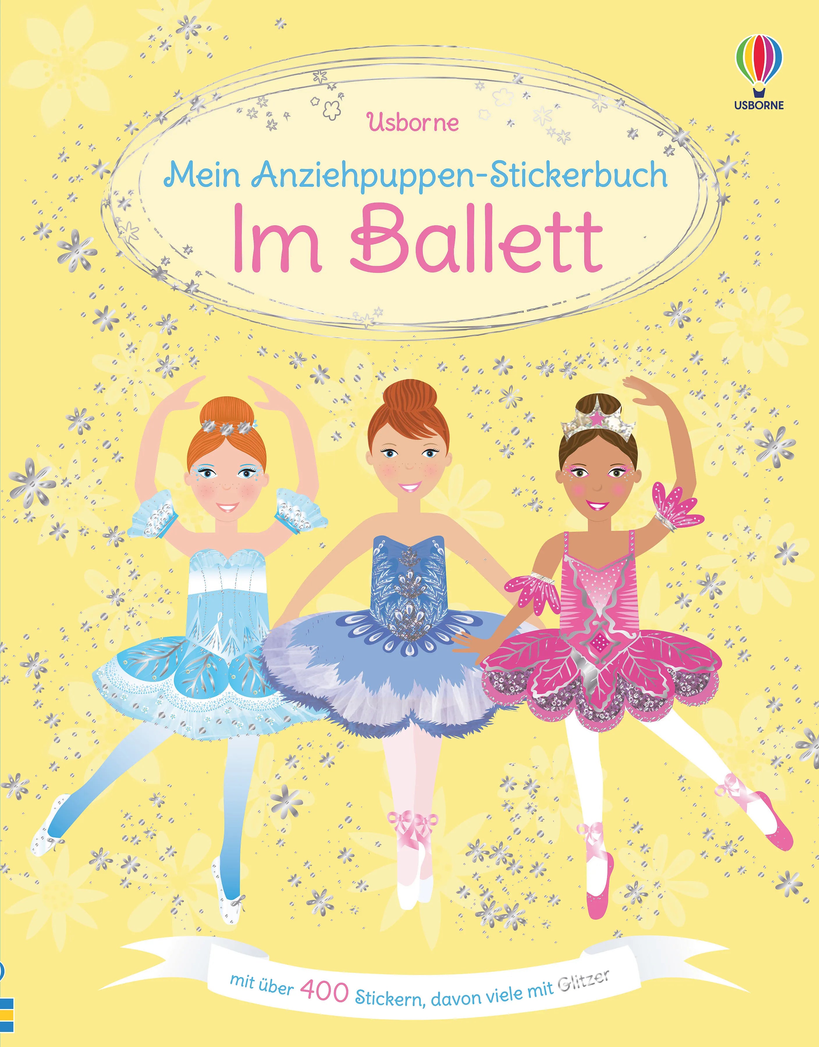 Buchcover von 'Mein Anziehpuppen-Stickerbuch: Im Ballett' - Taschenbuch von Fiona Watt