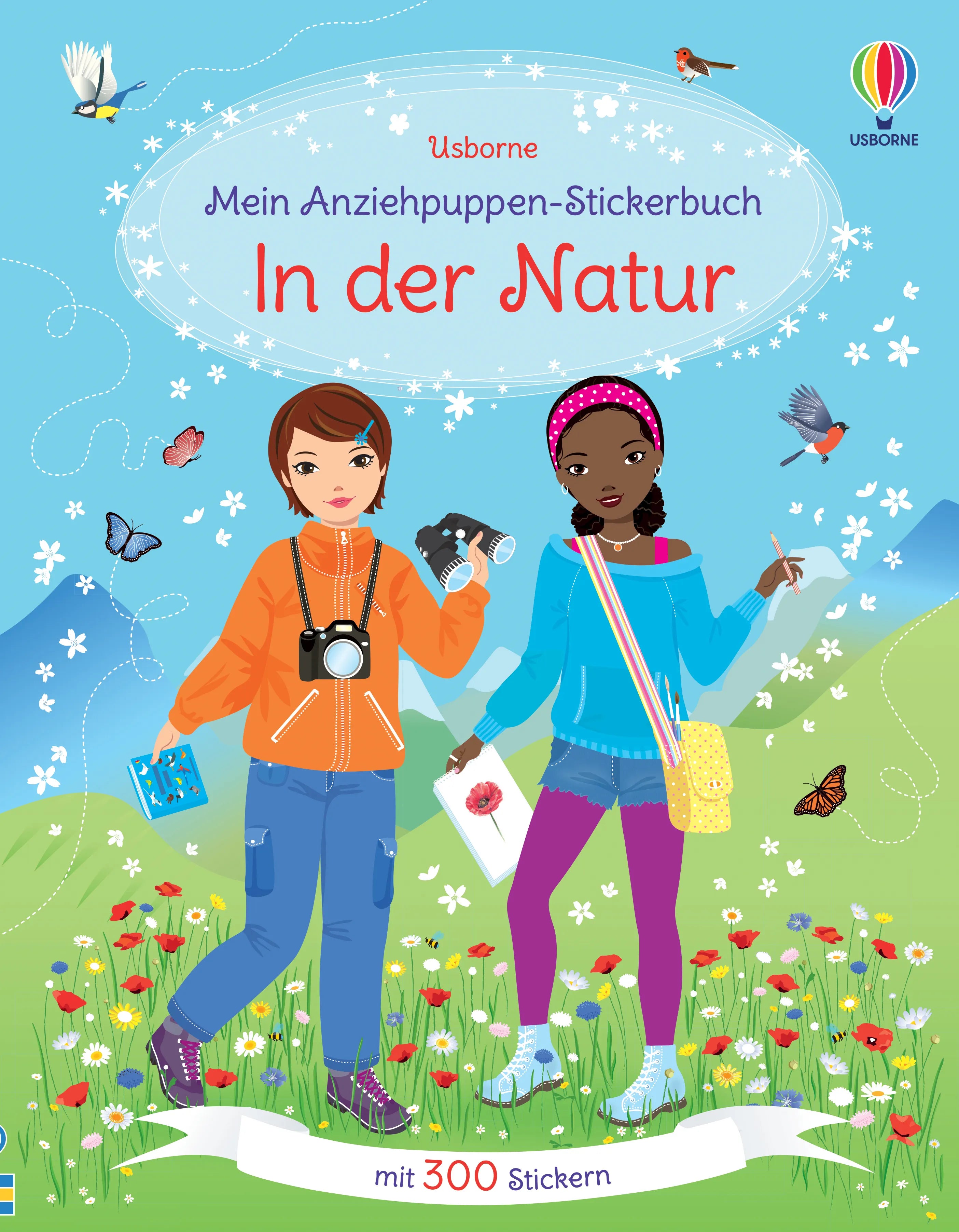 Buchcover von 'Mein Anziehpuppen-Stickerbuch: In der Natur' - Taschenbuch von Fiona Watt