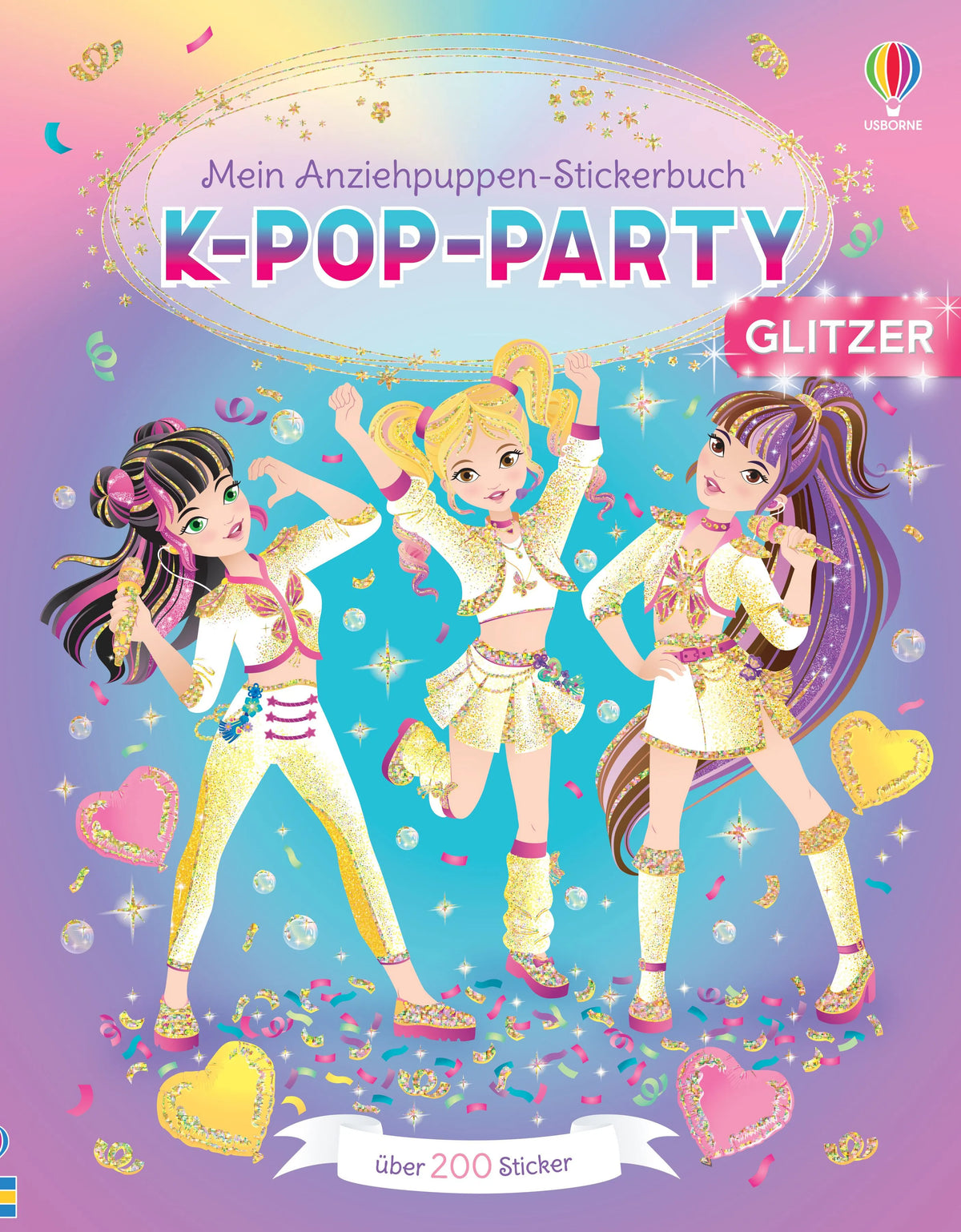 Cover: Mein Anziehpuppen-Stickerbuch: K-Pop-Party (Taschenbuch) von Lesley Sims