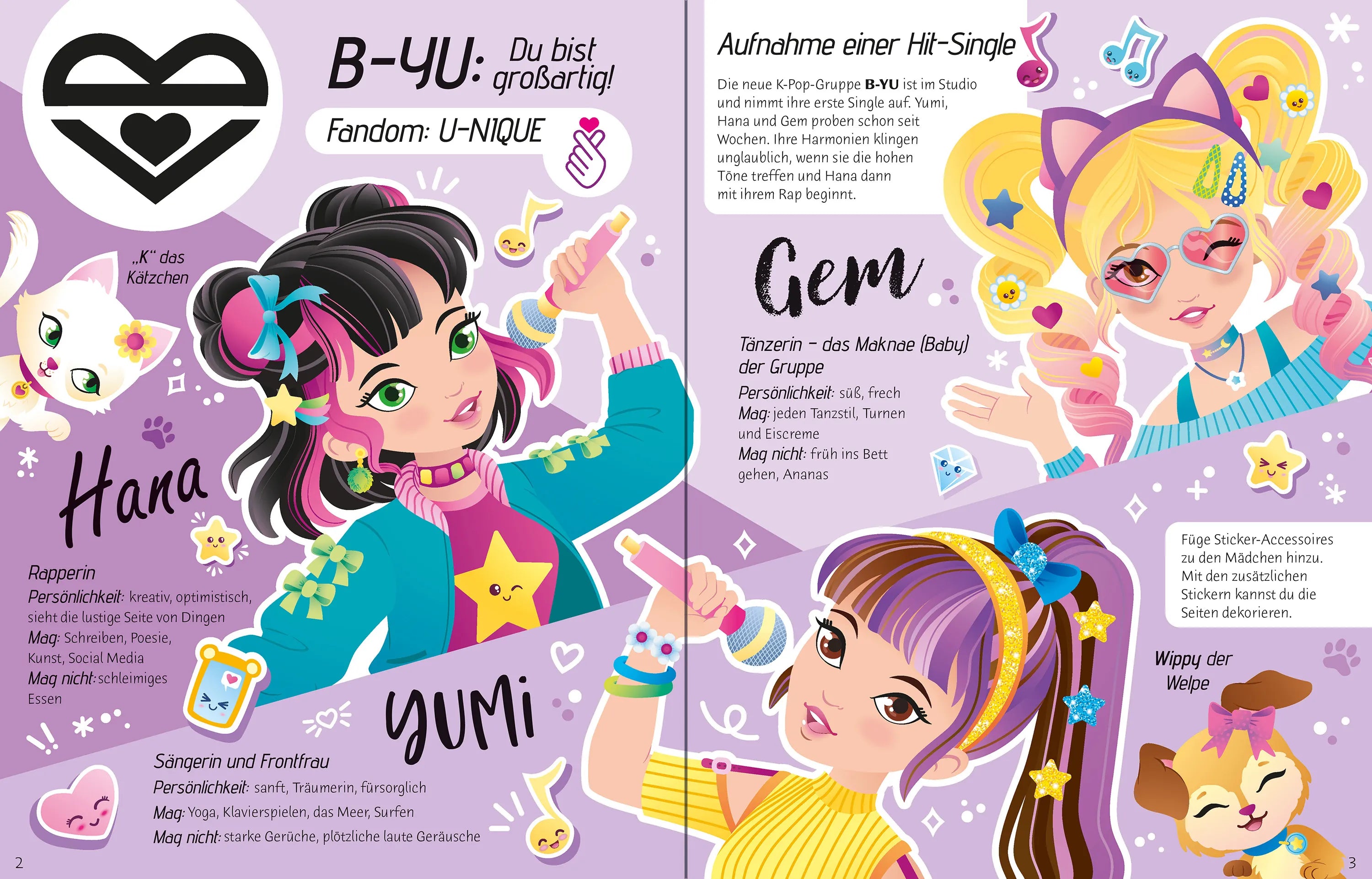 Detailansicht: Mein Anziehpuppen-Stickerbuch: K-Pop (Taschenbuch)