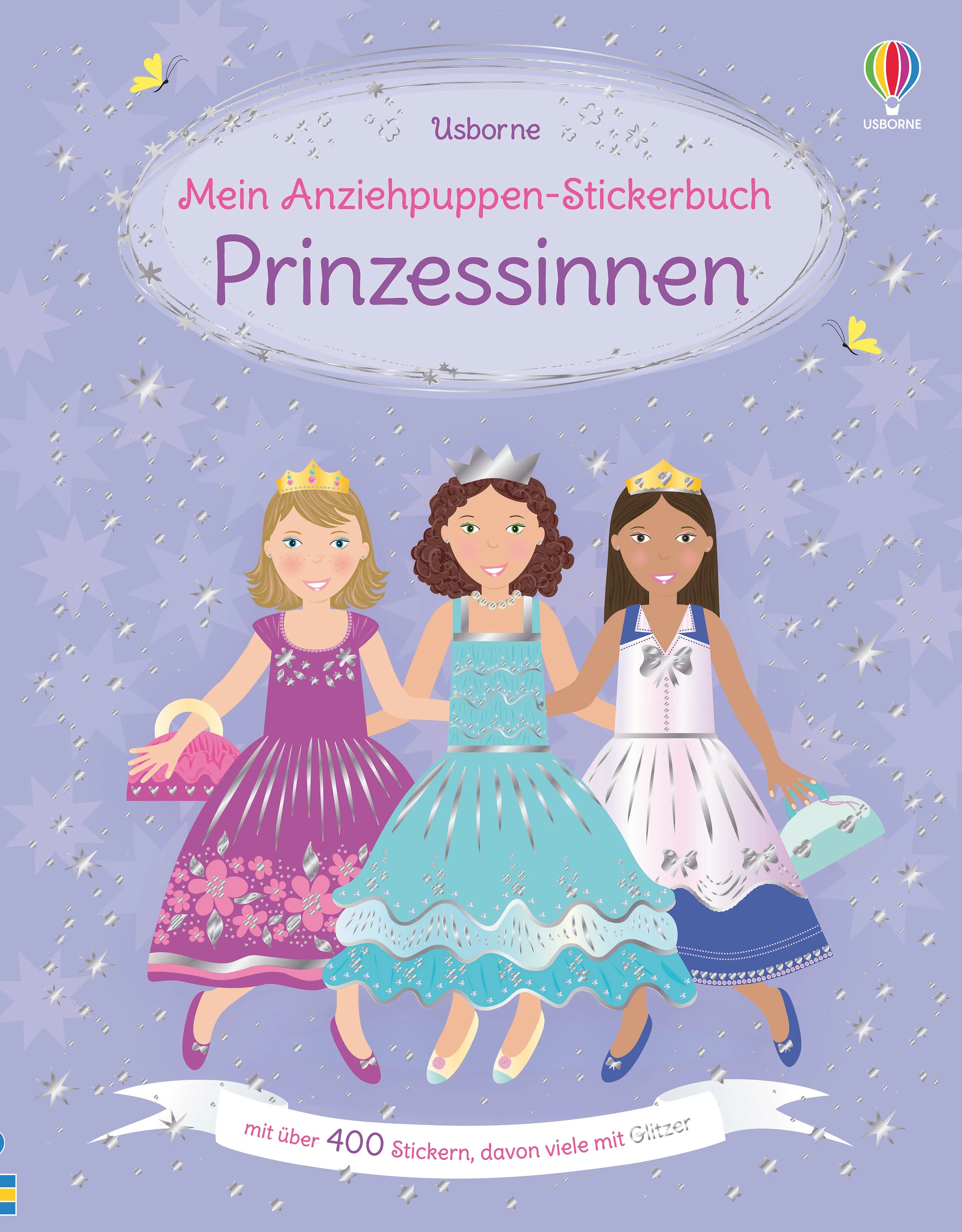 Buchcover von 'Mein Anziehpuppen-Stickerbuch: Prinzessinnen' - Taschenbuch von Fiona Watt