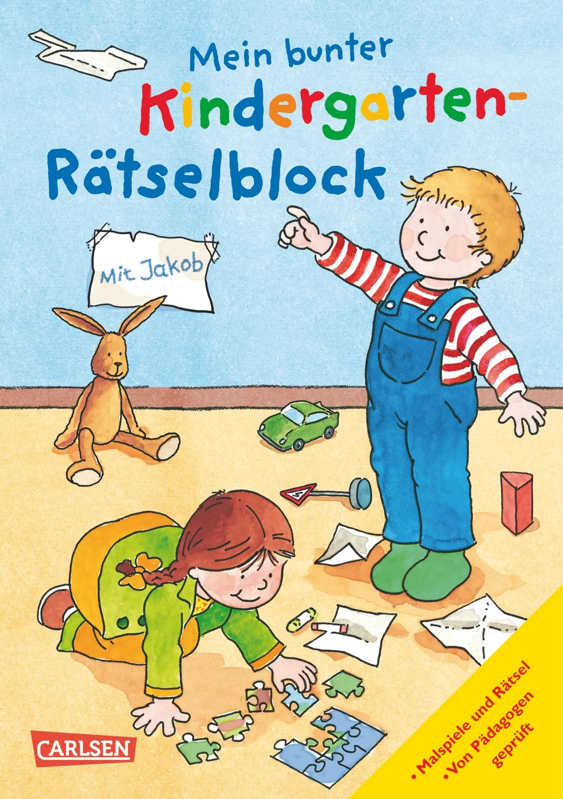 Buchcover von 'Mein bunter Kindergarten-Rätselblock' - Taschenbuch von Hanna Sörensen