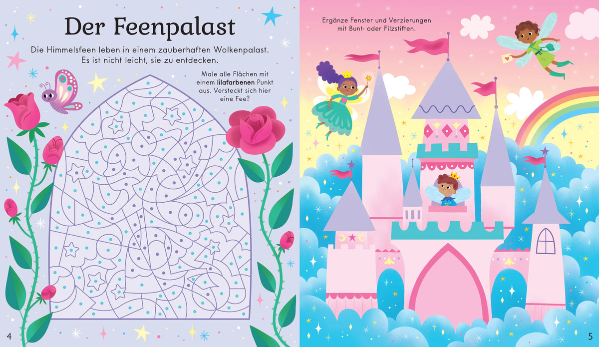Detailansicht: Mein buntes Glanzfolien-Buch: Schimmernde Feen (Taschenbuch)