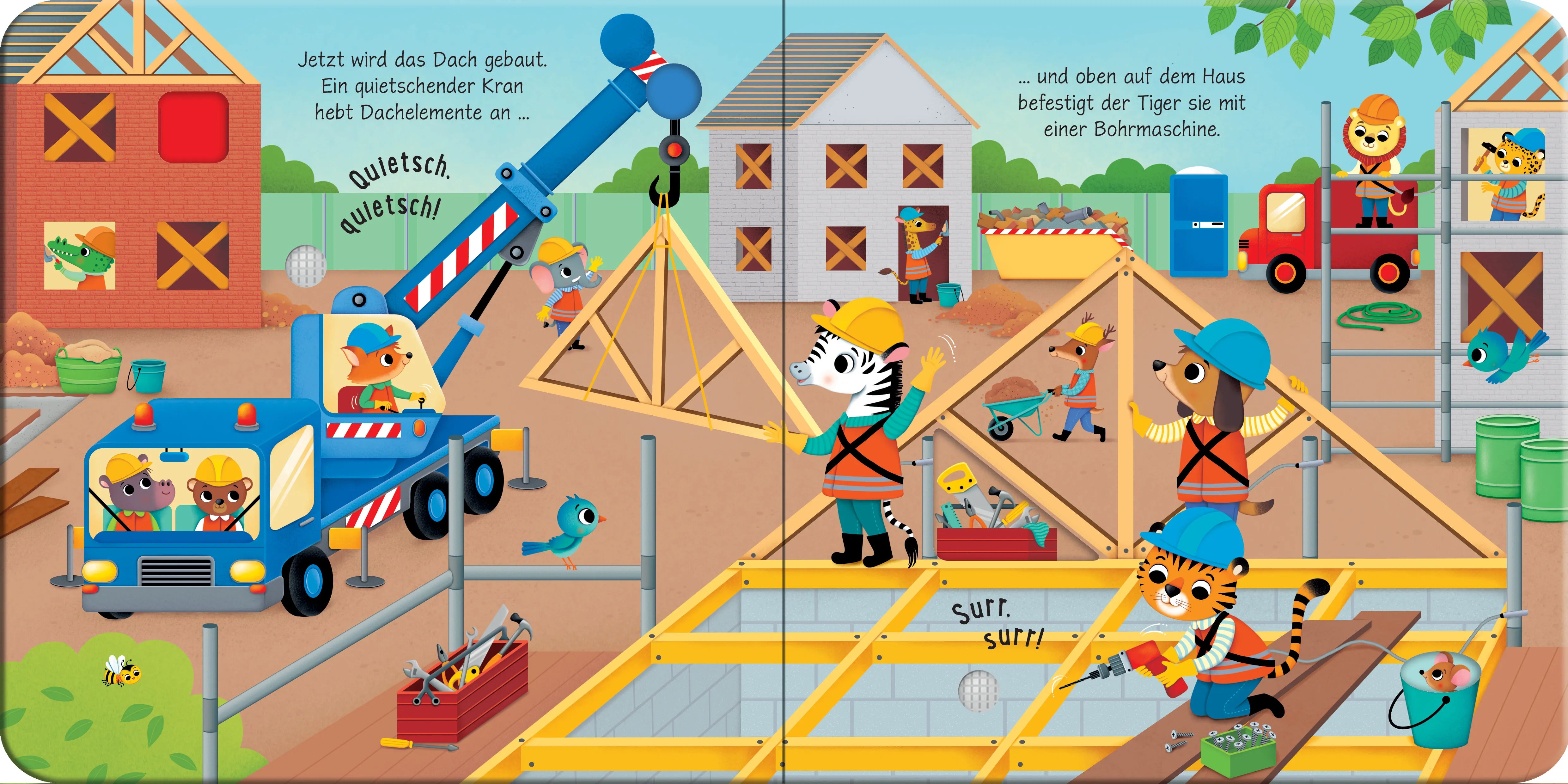 Detailansicht: Mein buntes Klangbuch: Was hörst du auf der Baustelle? (Hardcover)