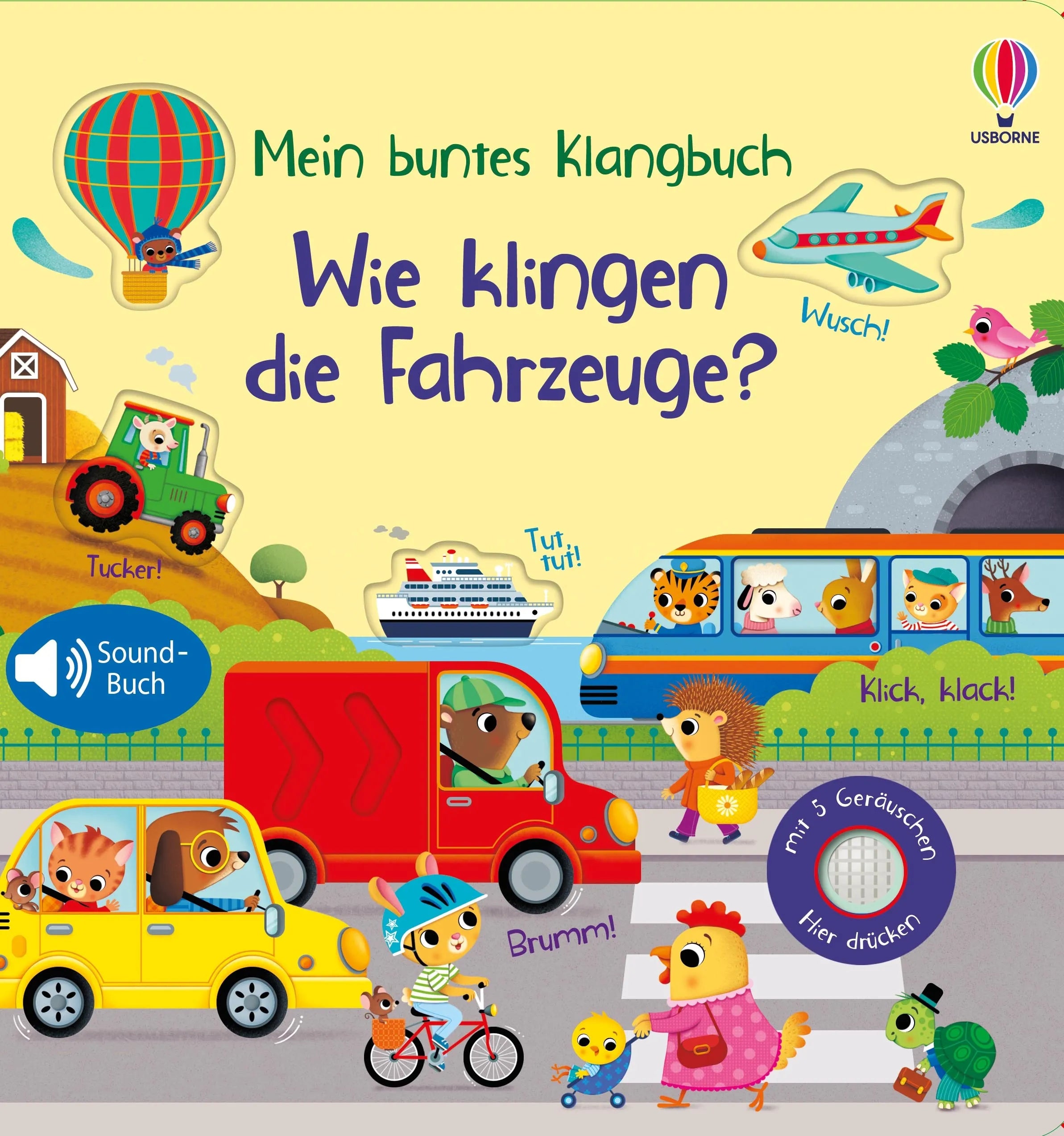 Buchcover von 'Mein buntes Klangbuch: Wie klingen die Fahrzeuge?' - Gebundene Ausgabe von Sam Taplin