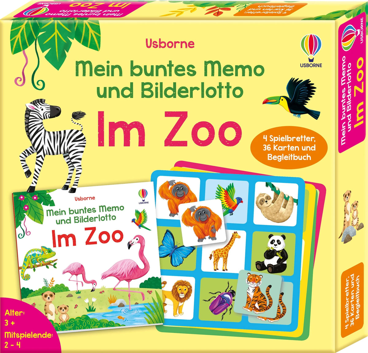 Gesellschaftsspiel: Mein buntes Memo und Bilderlotto: Im Zoo