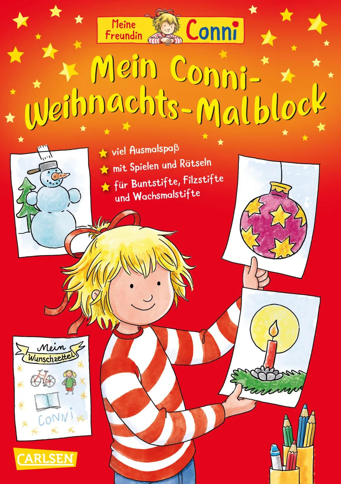 Buchcover von 'Mein Conni Weihnachts-Malblock' - Taschenbuch von Hanna Sörensen