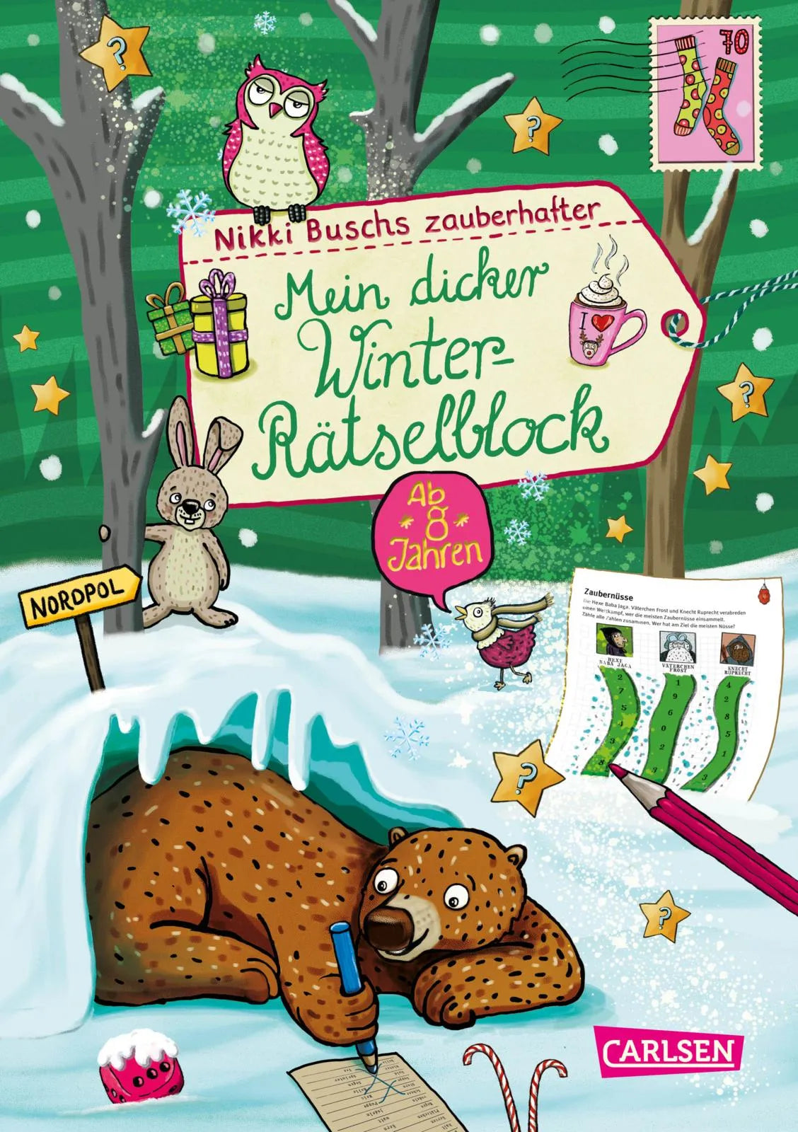 Buchcover von 'Mein dicker Winter-Rätselblock' - Taschenbuch von Nikki Busch