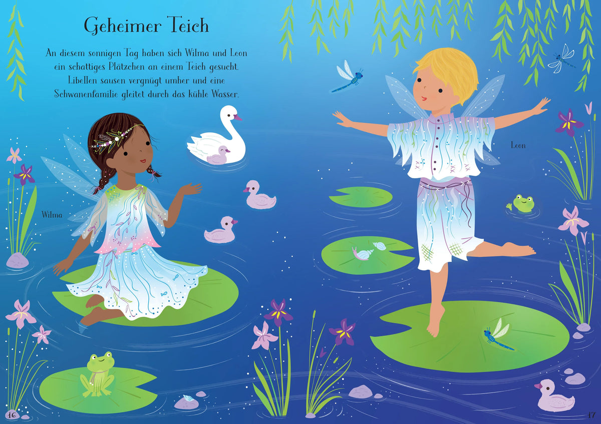 Detailansicht: Mein erstes Anziehpuppen-Stickerbuch: Finja und Fleur, die Freundschaftsfeen (Taschenbuch)