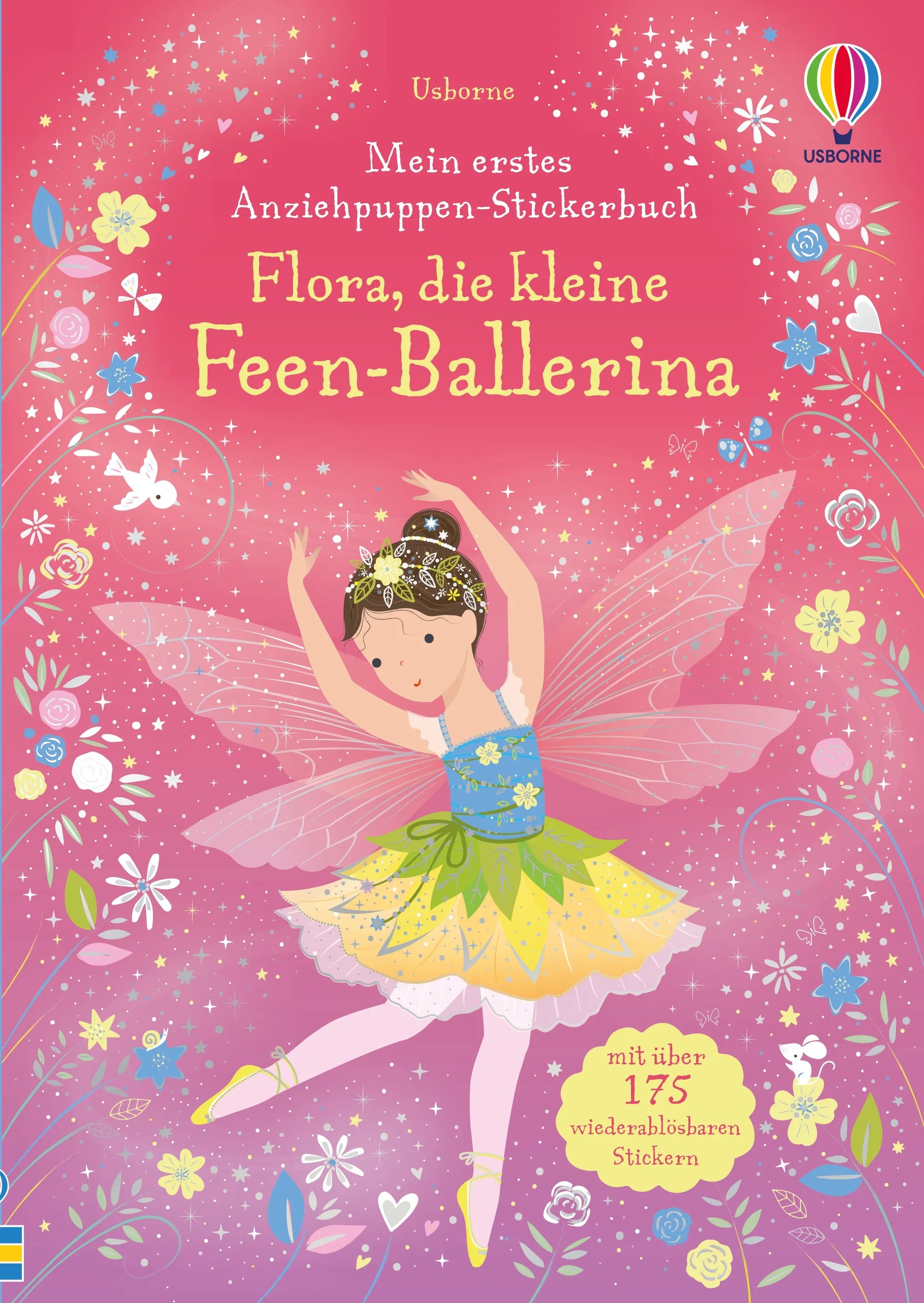 Buchcover von 'Mein erstes Anziehpuppen-Stickerbuch: Flora, die kleine Feen-Ballerina' - Taschenbuch von Fiona Watt