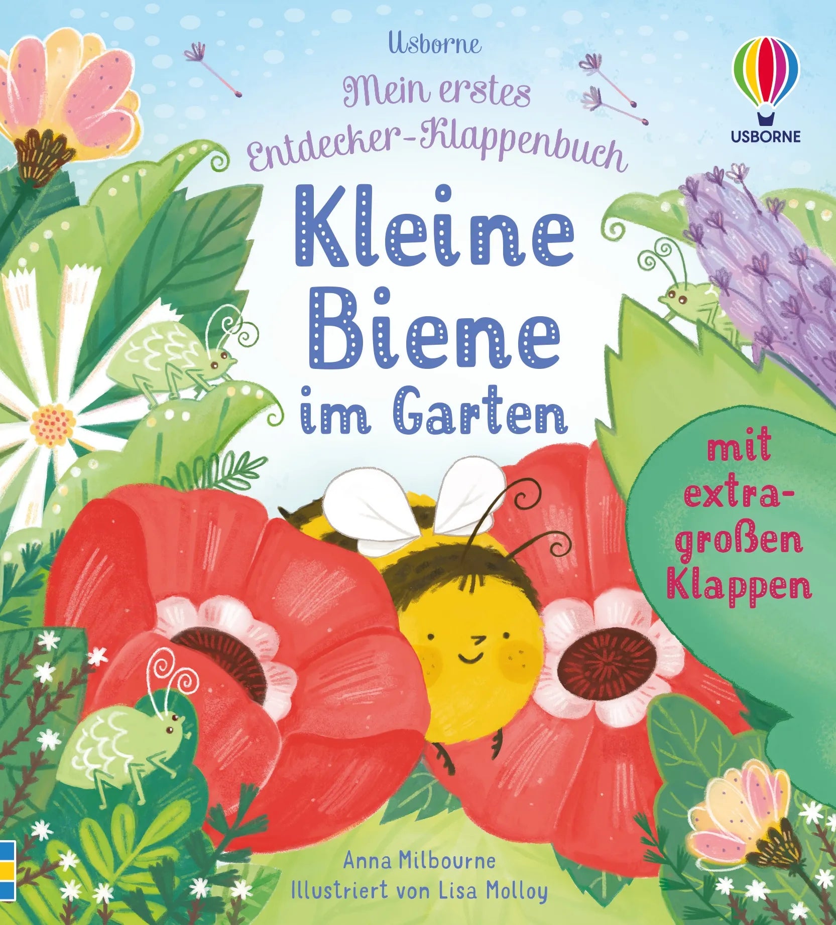 Buchcover von 'Mein erstes Entdecker-Klappenbuch: Kleine Biene im Garten' - Gebundene Ausgabe von Anna Milbourne