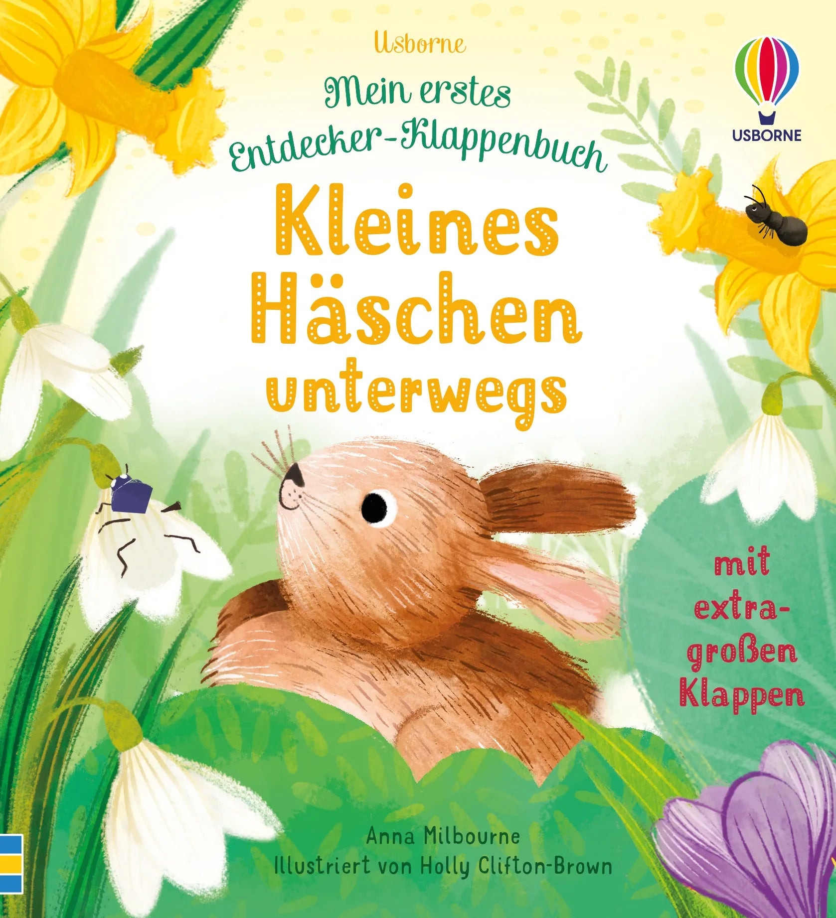 Buchcover von 'Mein erstes Entdecker-Klappenbuch: Kleines Häschen unterwegs' - Gebundene Ausgabe von Anna Milbourne