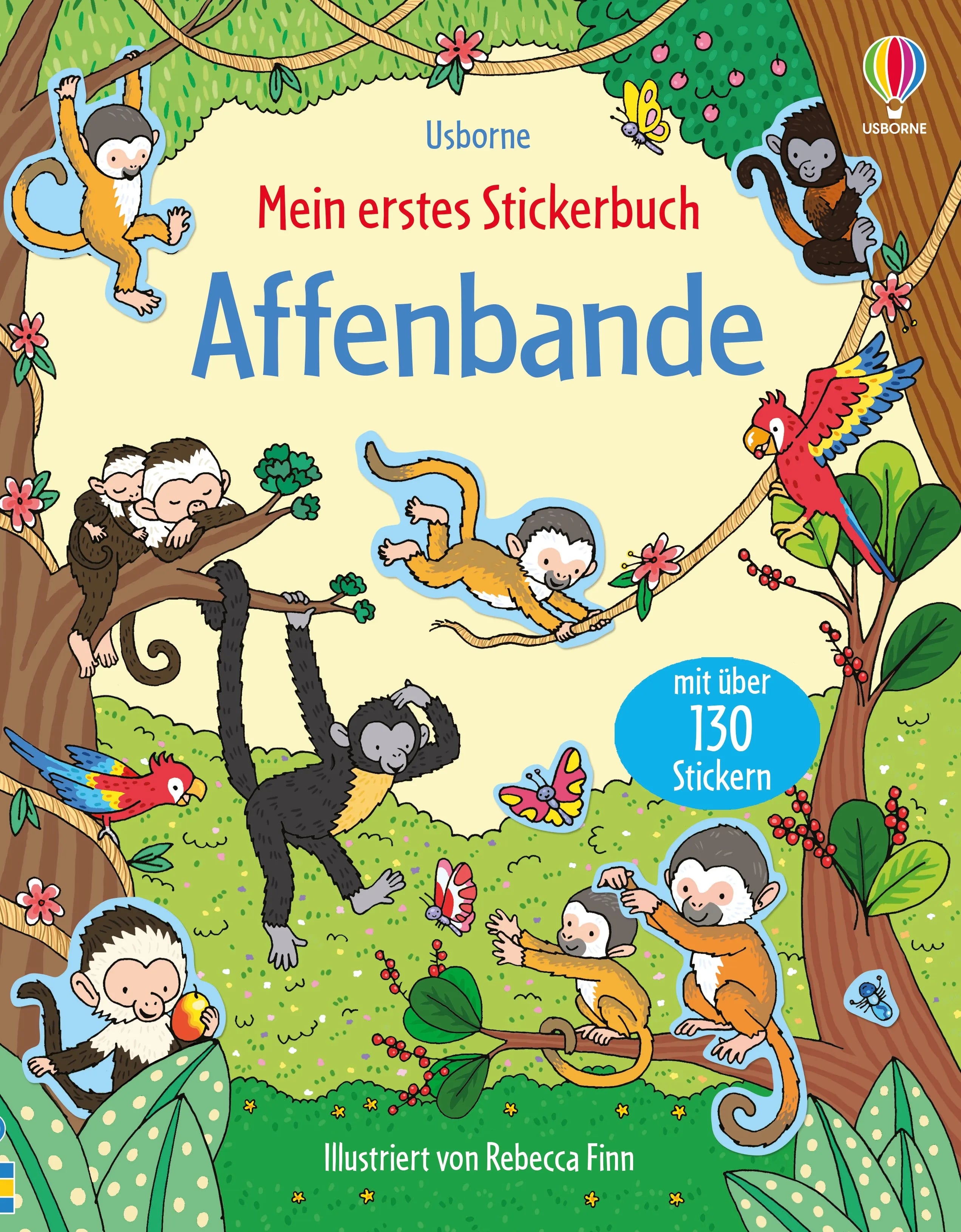 Buchcover von 'Mein erstes Stickerbuch: Affenbande' - Taschenbuch von Jessica Greenwell