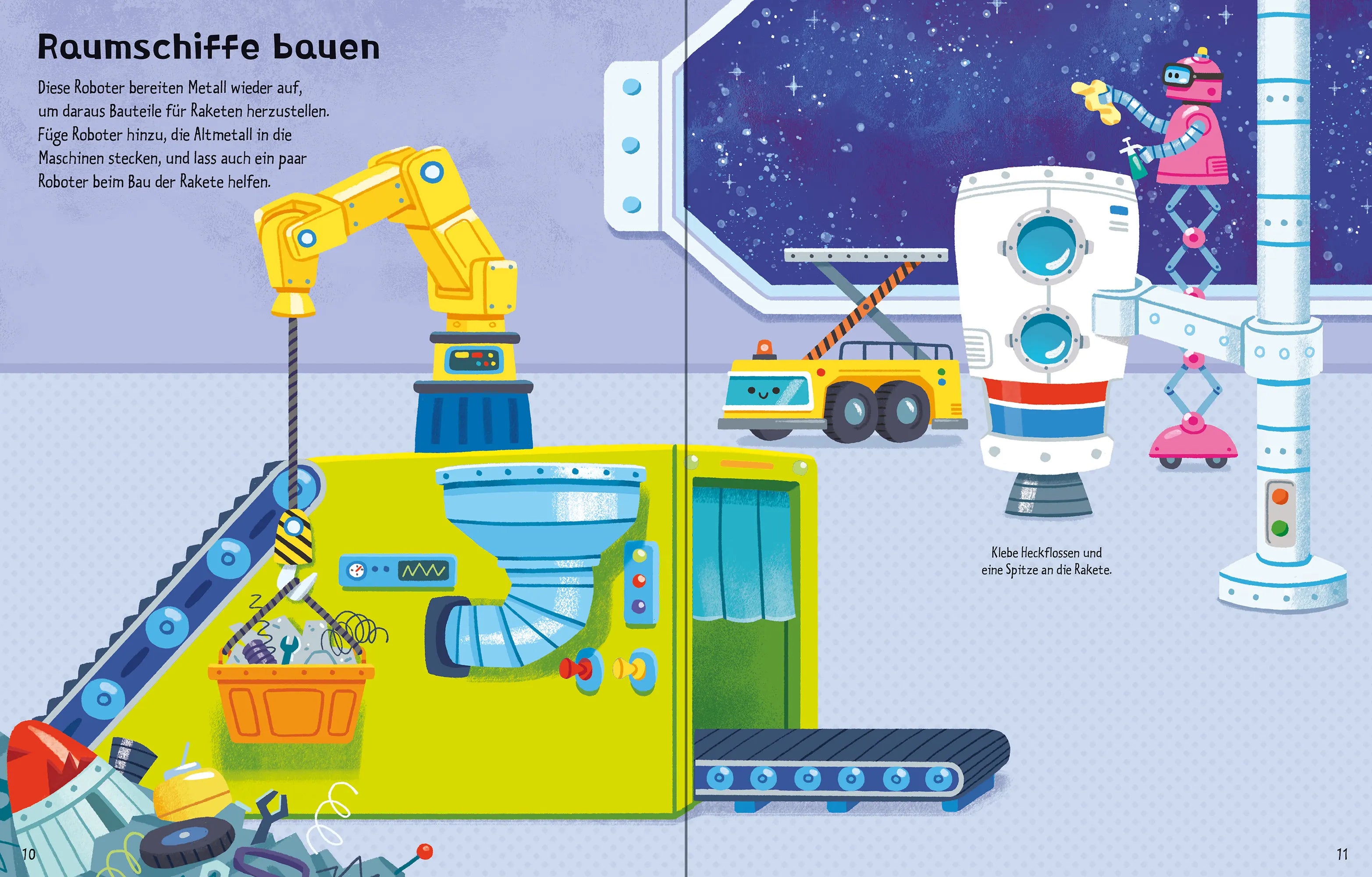 Detailansicht: Mein erstes Stickerbuch METALLIC: Roboter (Taschenbuch)