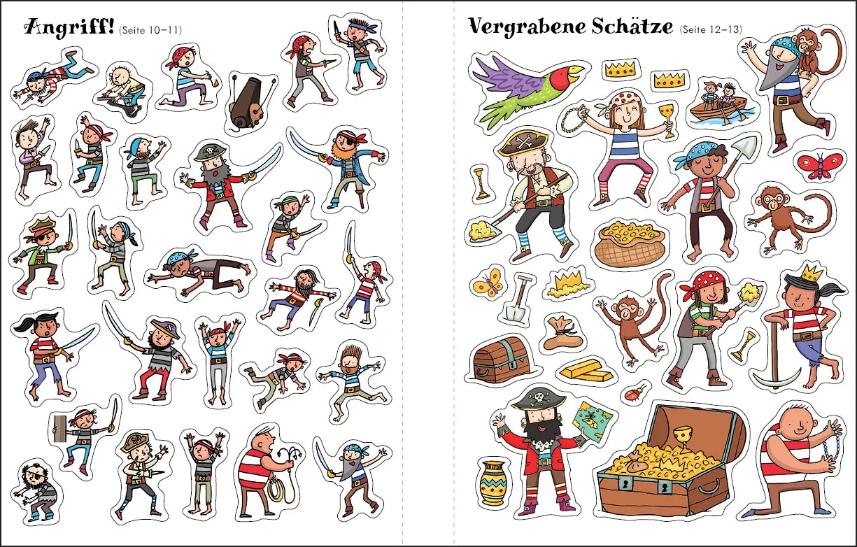 Sam Taplin - Mein erstes Stickerbuch: Piraten