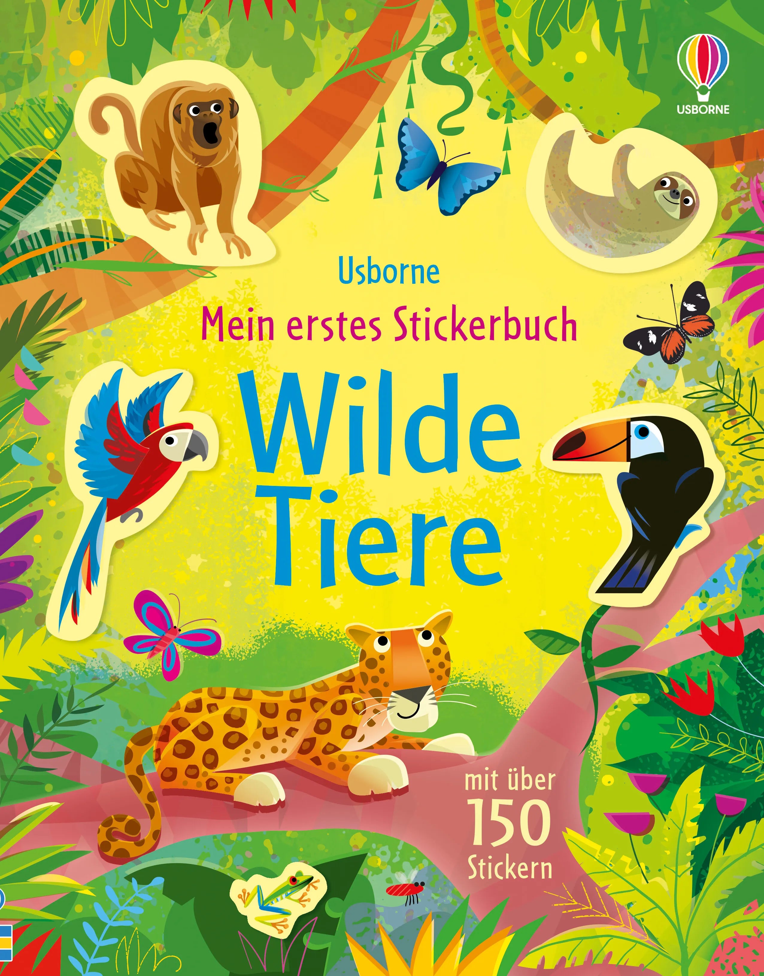Buchcover von 'Mein erstes Stickerbuch: Wilde Tiere' - Taschenbuch von Holly Bathie