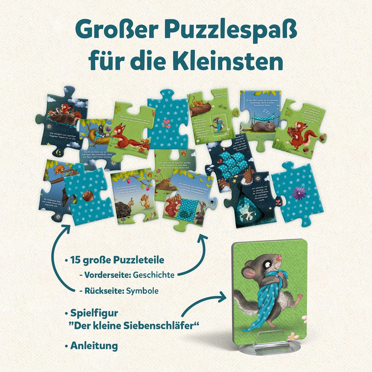 Mein erstes Story-Puzzle Der kleine Siebenschläfer – Ansicht