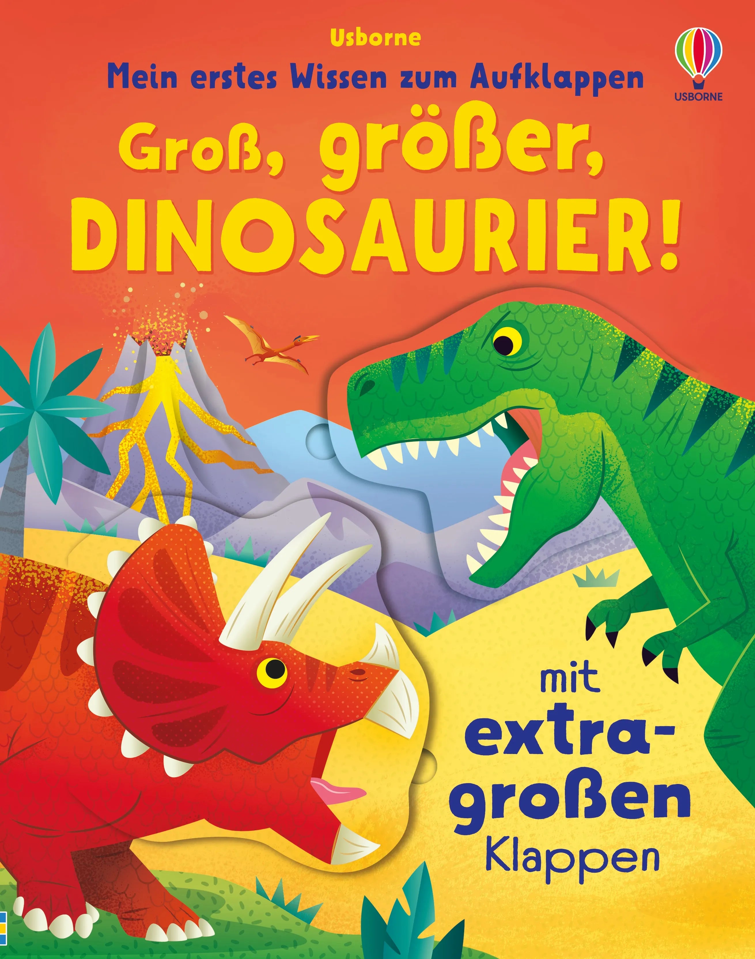 Buchcover von 'Mein erstes Wissen zum Aufklappen: Groß, größer, Dinosaurier!' - Gebundene Ausgabe von Alice Beecham