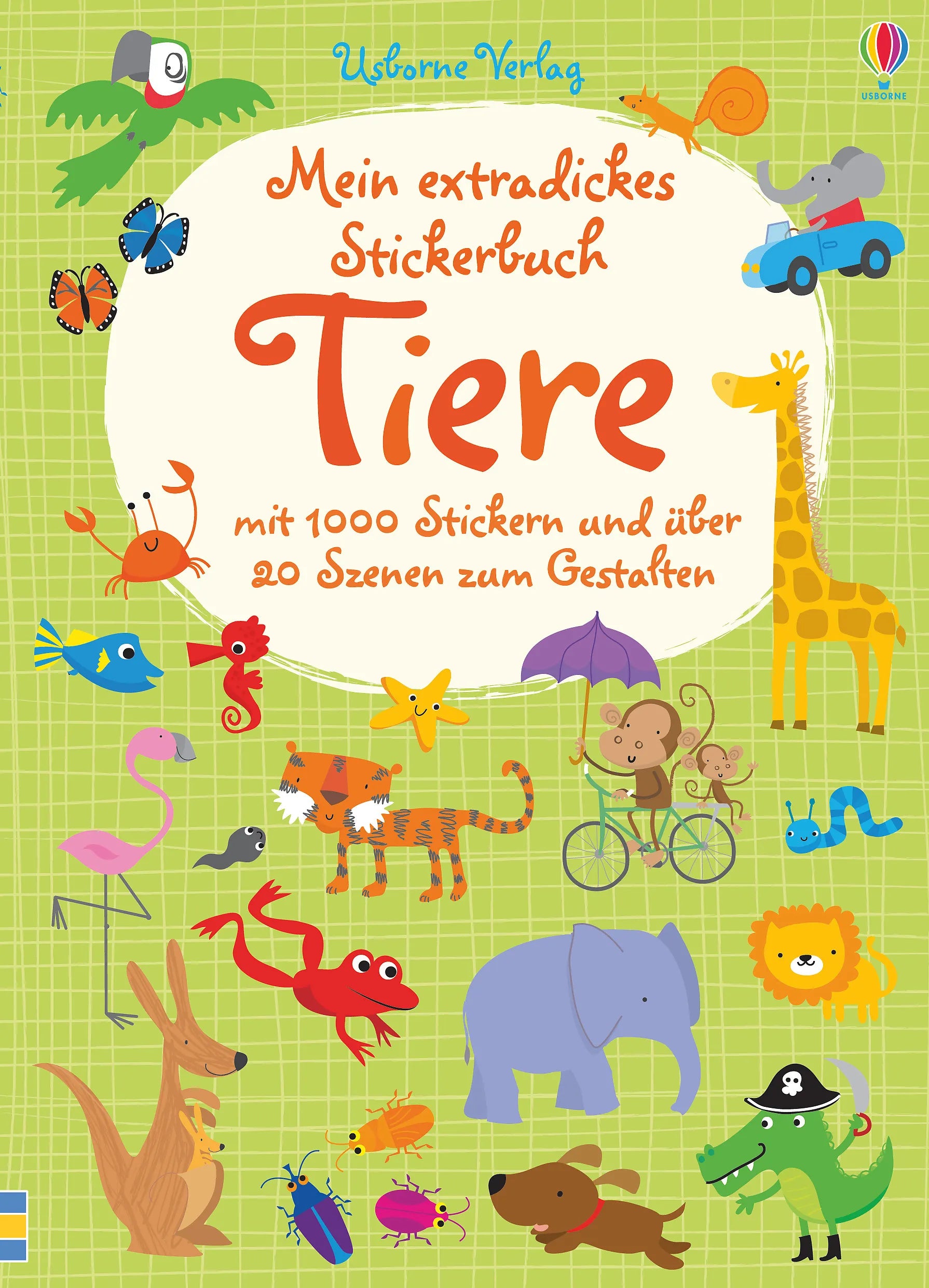 Buchcover von 'Mein extradickes Stickerbuch: Tiere' - Taschenbuch von Fiona Watt