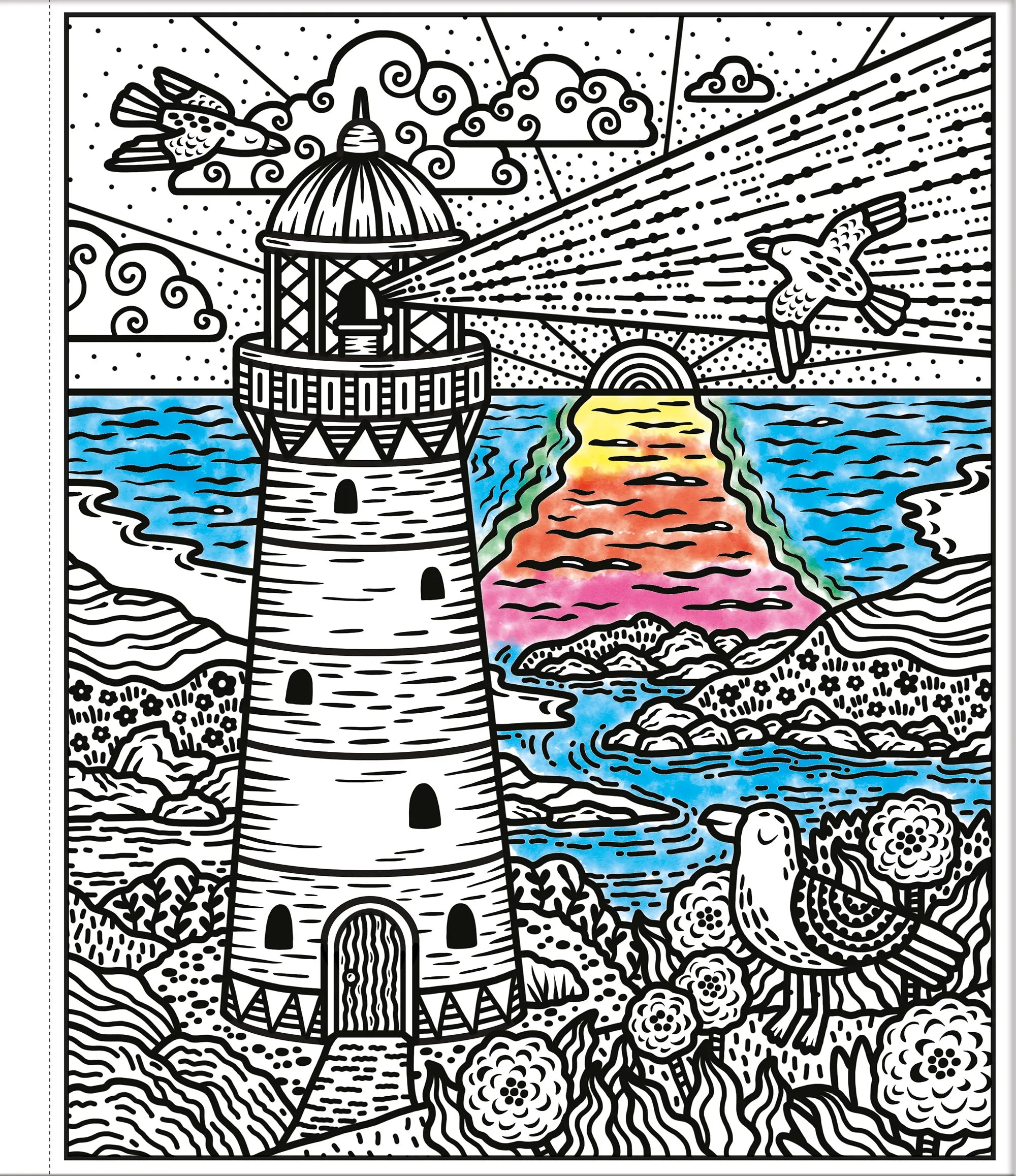 Lizzie Cope - Mein Farbenzauber-Malbuch: An der Küste