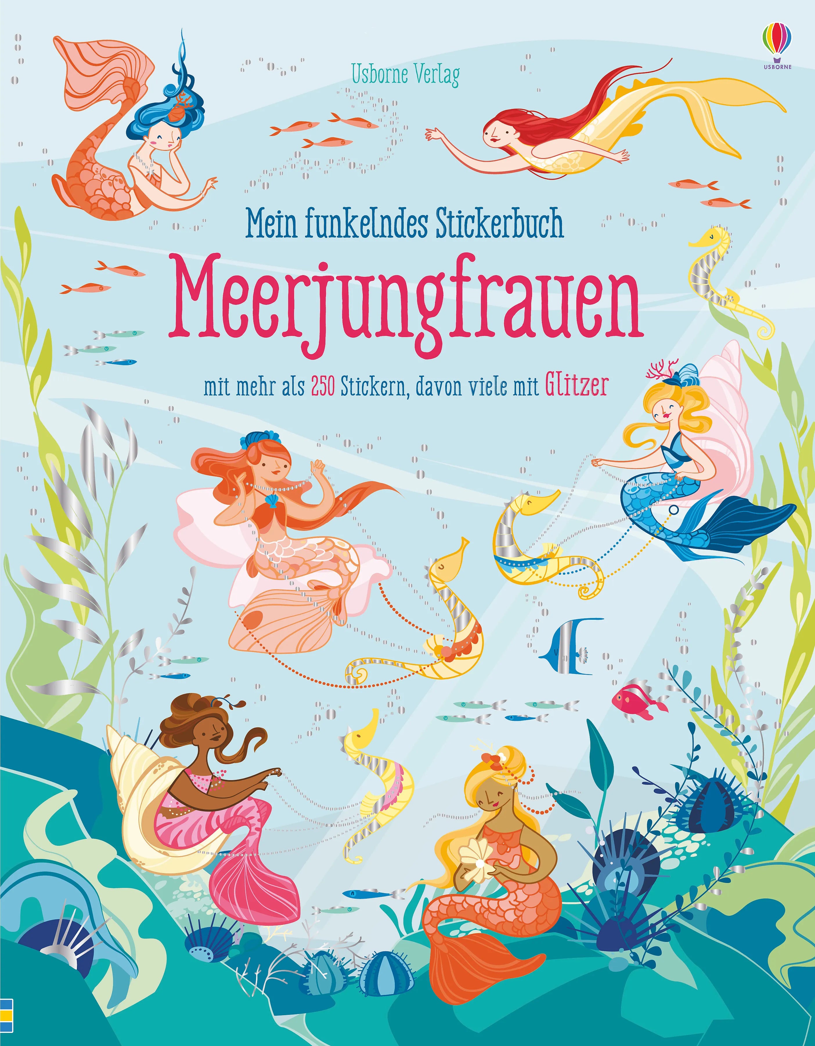 Buchcover von 'Mein funkelndes Stickerbuch: Meerjungfrauen' - Taschenbuch von Fiona Watt